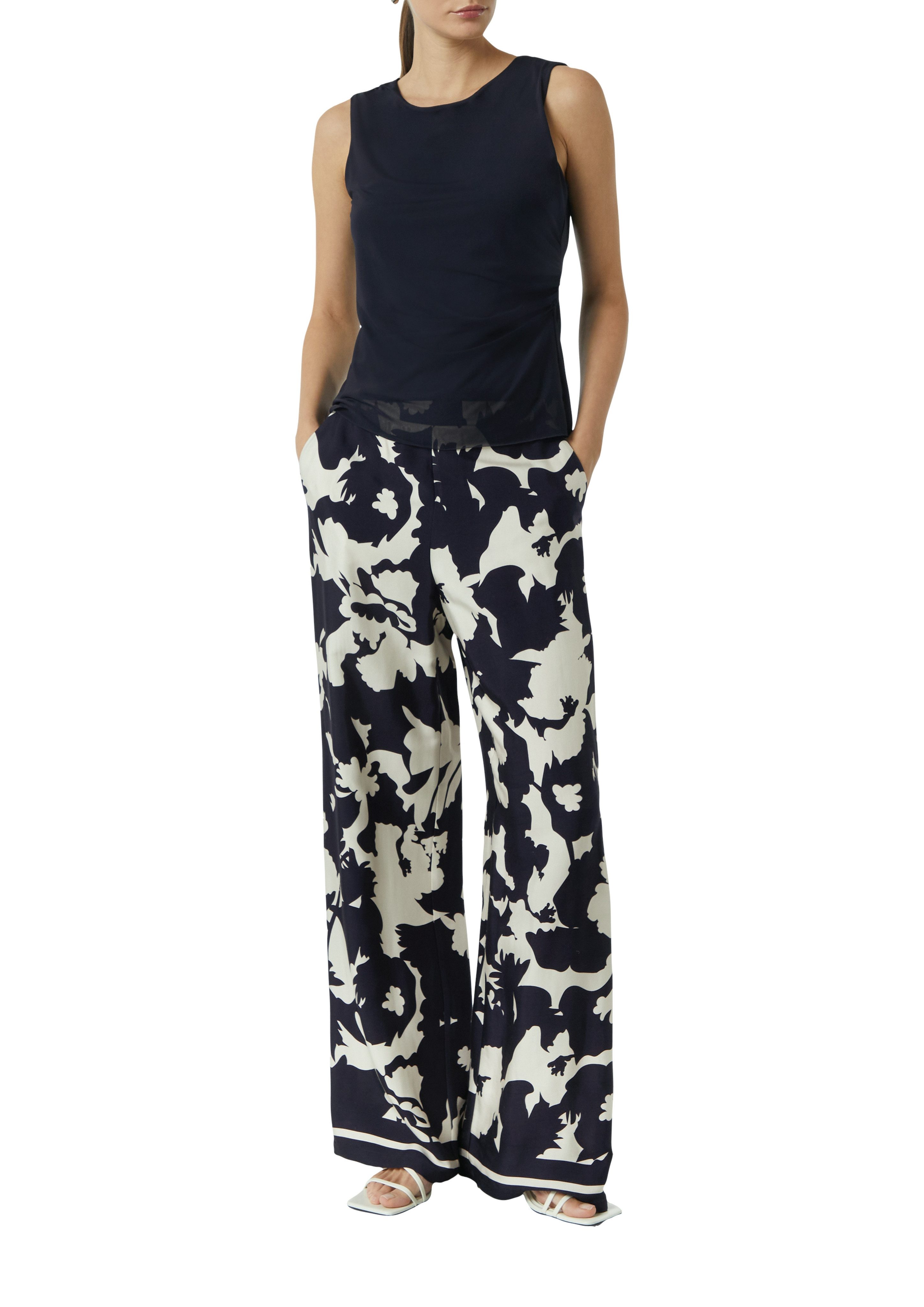 comma T-Shirt mit Mesheinsatz günstig online kaufen