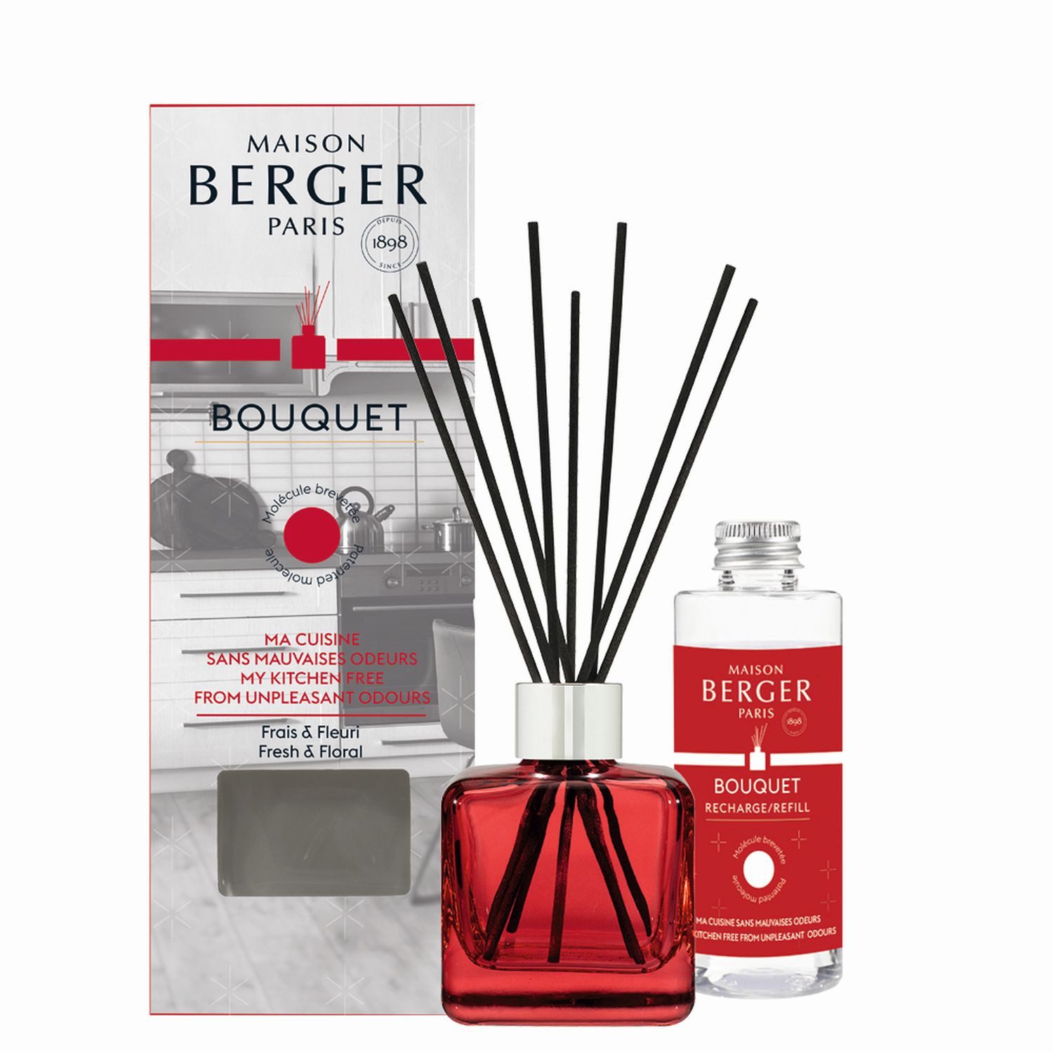 MAISON BERGER PARIS Raumduft Bouquet mit Nachfüller Meine Küche ohne unangenehme Gerüche 100 ml