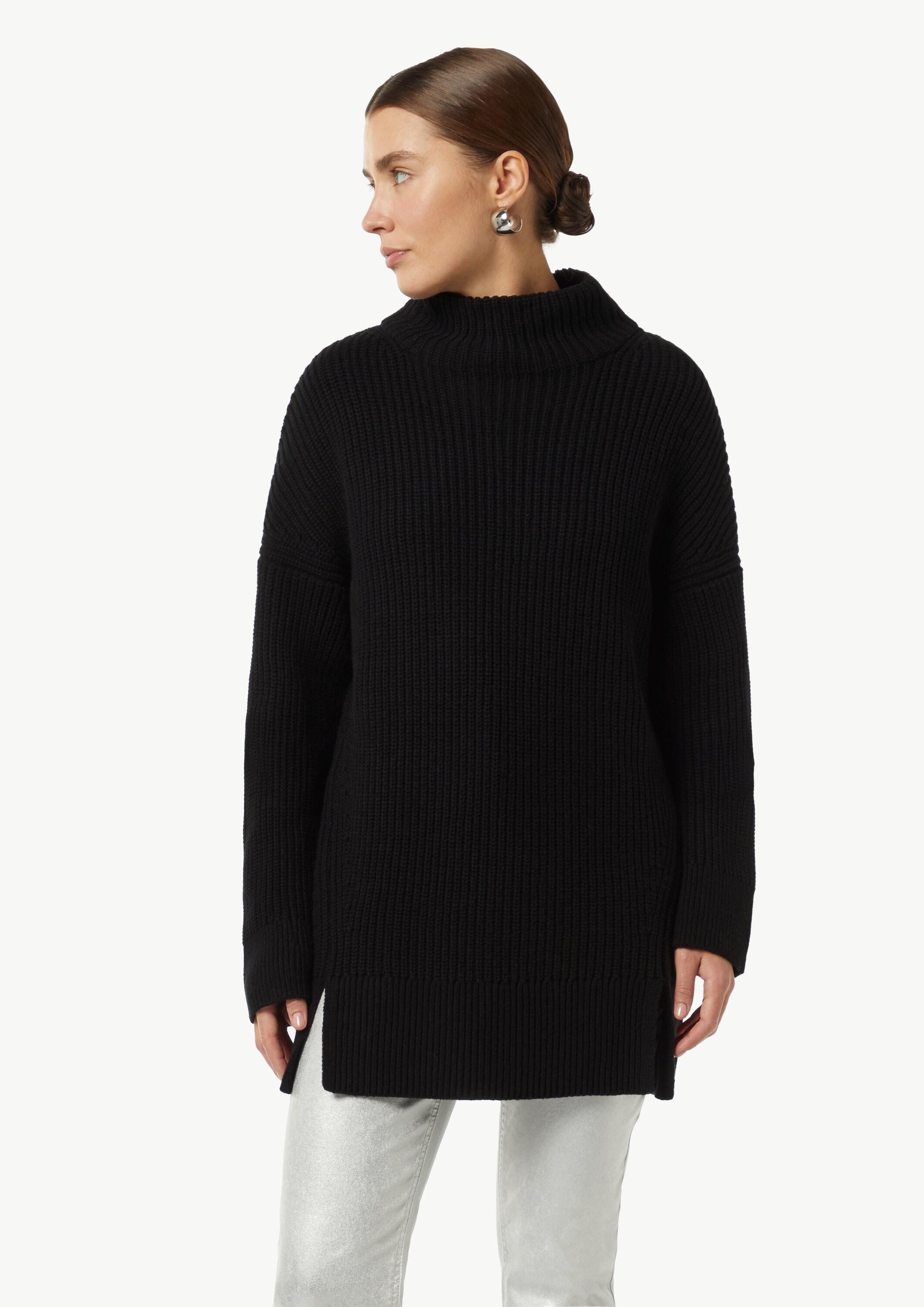 comma Longpullover Strickpullover Langer Strickpullover mit günstig online kaufen