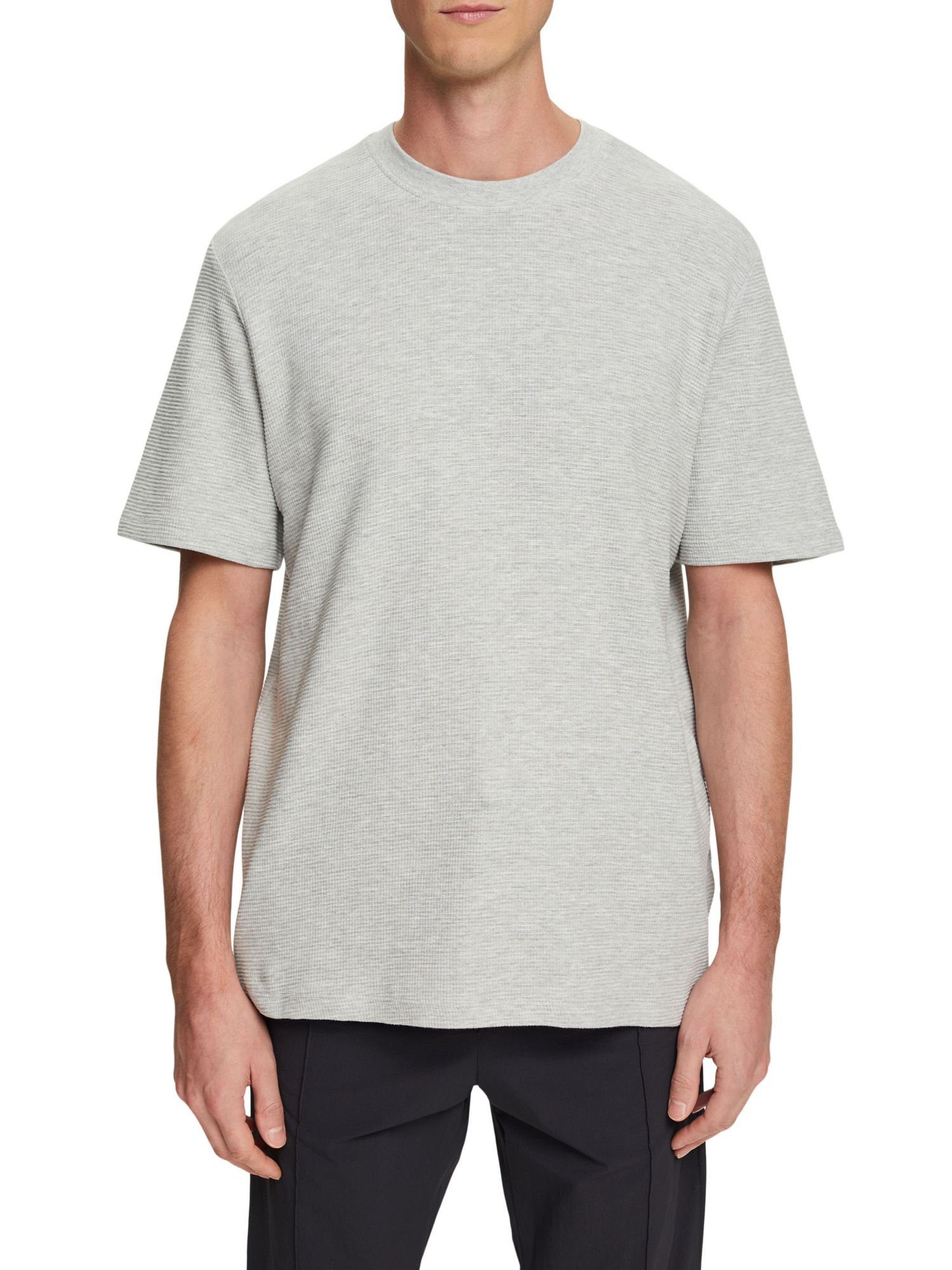 Esprit T-Shirt (1-tlg) aus T-Shirt Strukturjersey