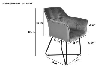 Junado® Essgruppe Dora_Gruppe_X_Kirin, massives Mangoholz, echte Baumkante, Gestell in X-Form mit 6 Stühlen