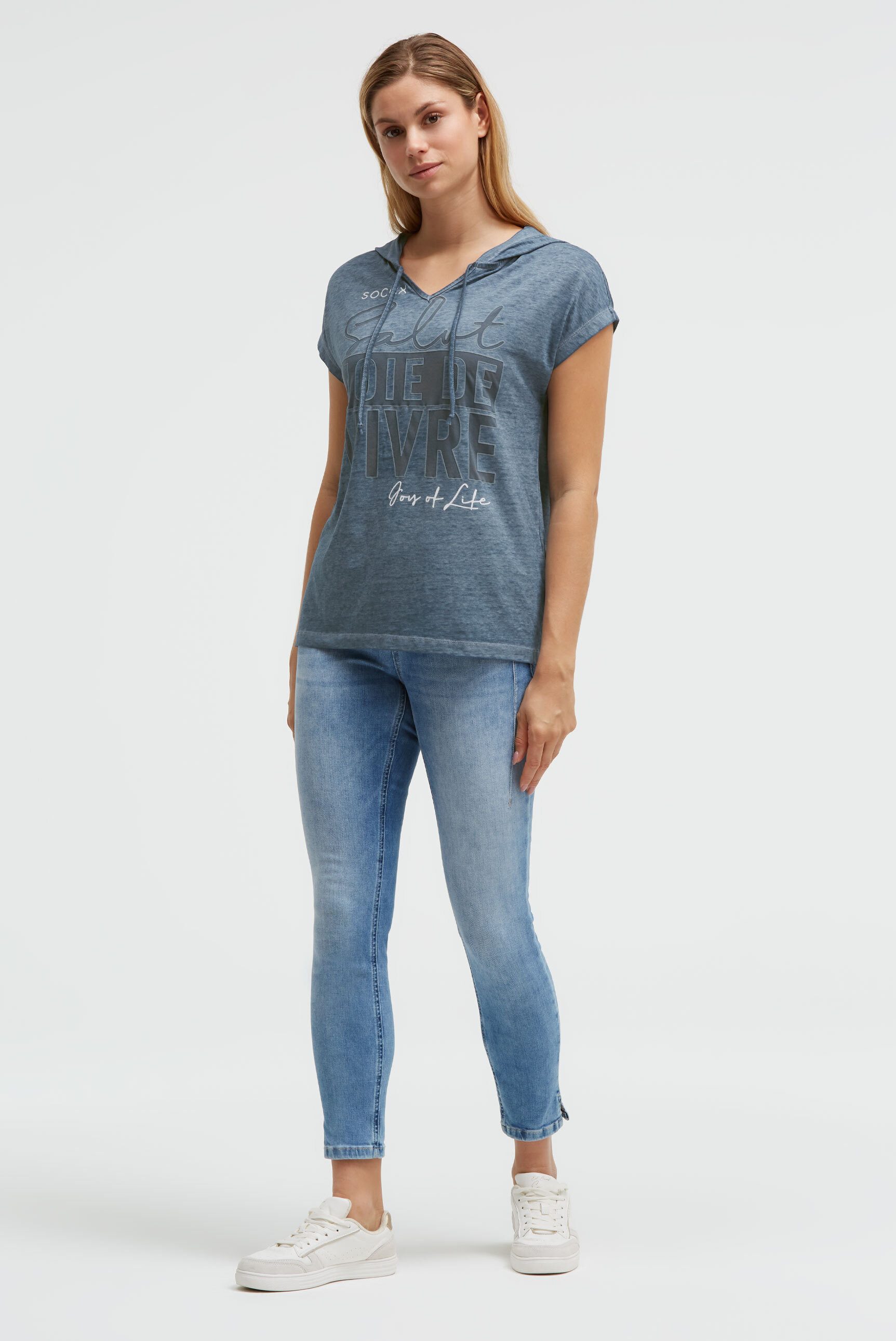 SOCCX Kapuzenshirt mit überschnittener Schulter