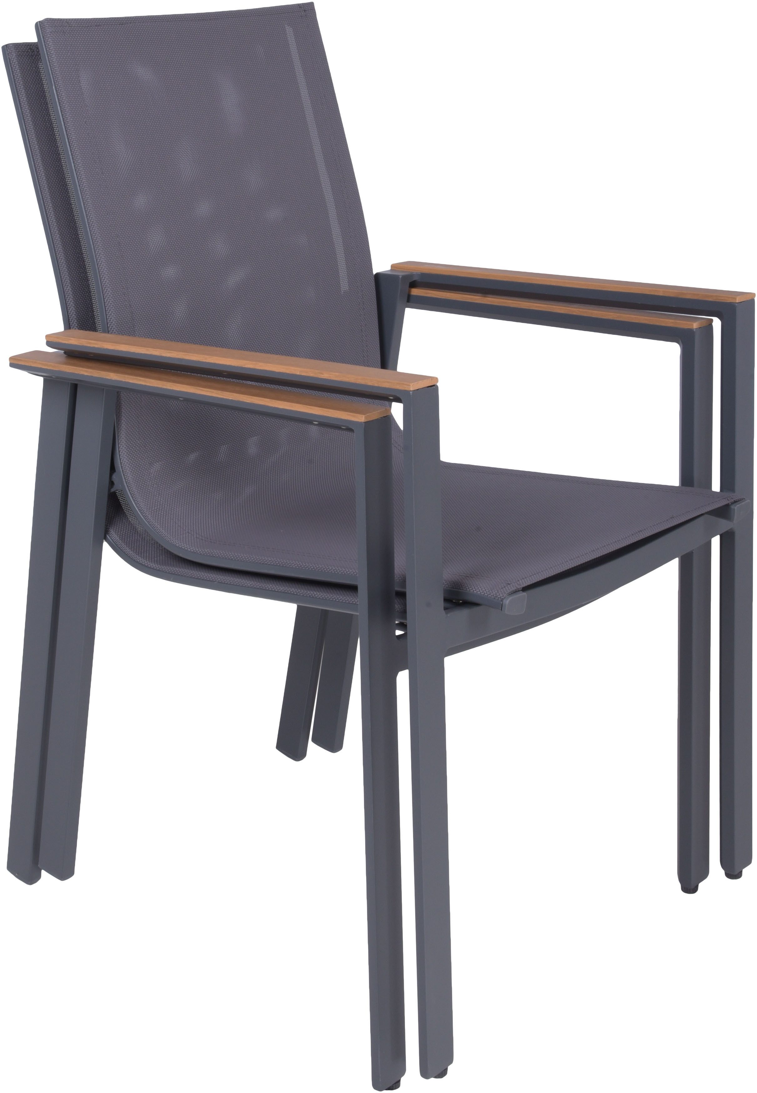 Garden Pleasure Stapelstuhl SILEA, 2er Set (Set, 2 St), stapelbar