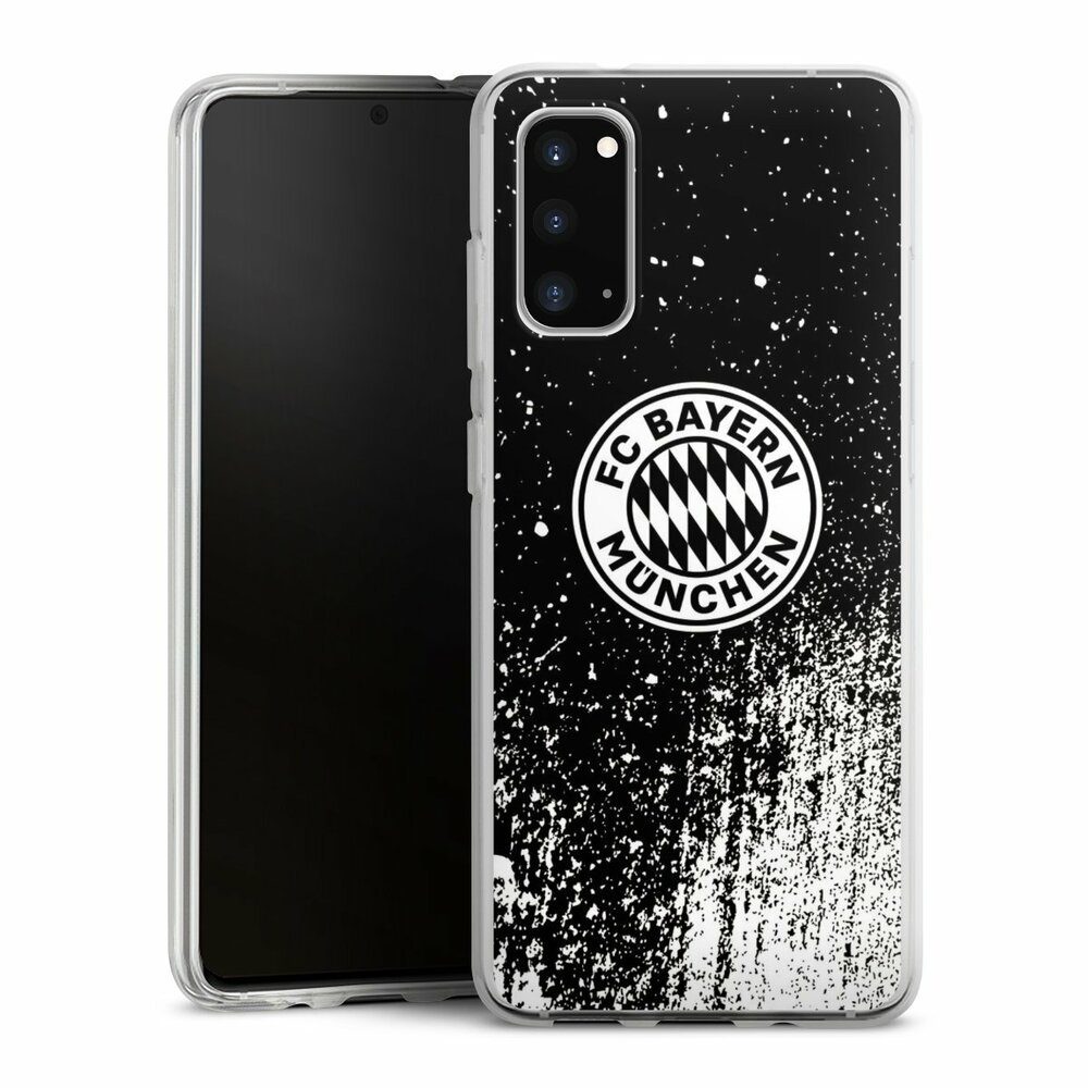 Handyhülle FC Bayern München Offizielles Lizenzprodukt FCB Splatter Schwarz - FCB