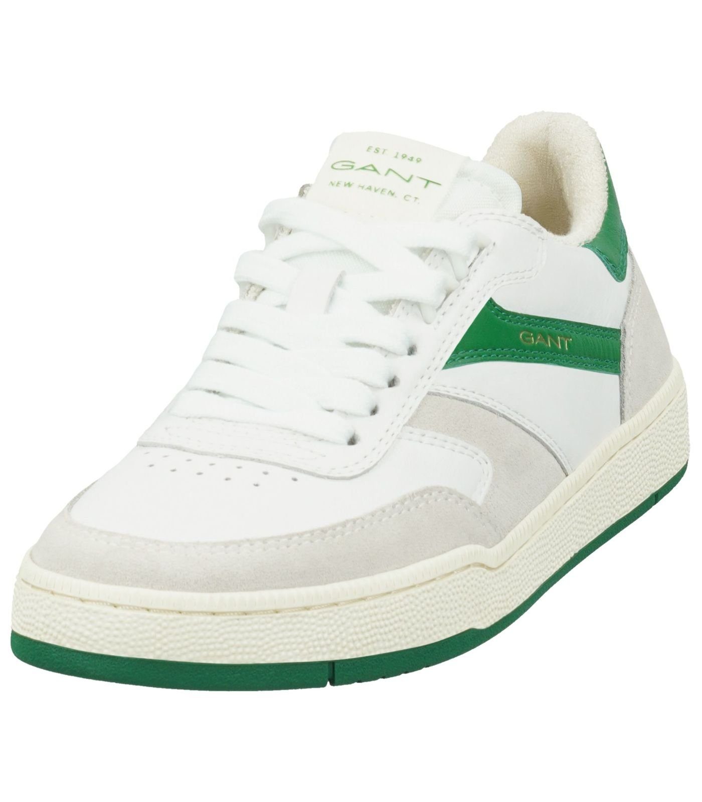 Gant Sneaker Leder Sneaker white green (08002157)