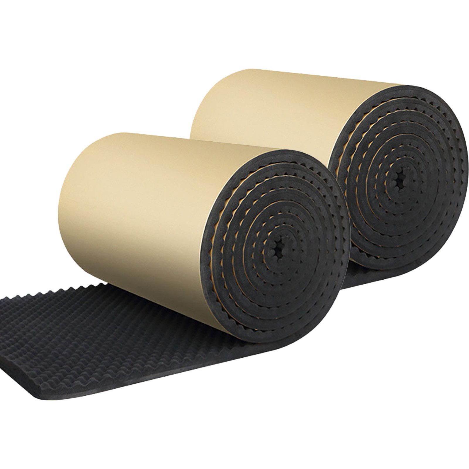 BlingBin Dämmunterlage Selbstklebend Auto Schalldämmschaum Akustik Schaumstoff Dämmmatte, (2 Stück, 2-St., 2pcs)