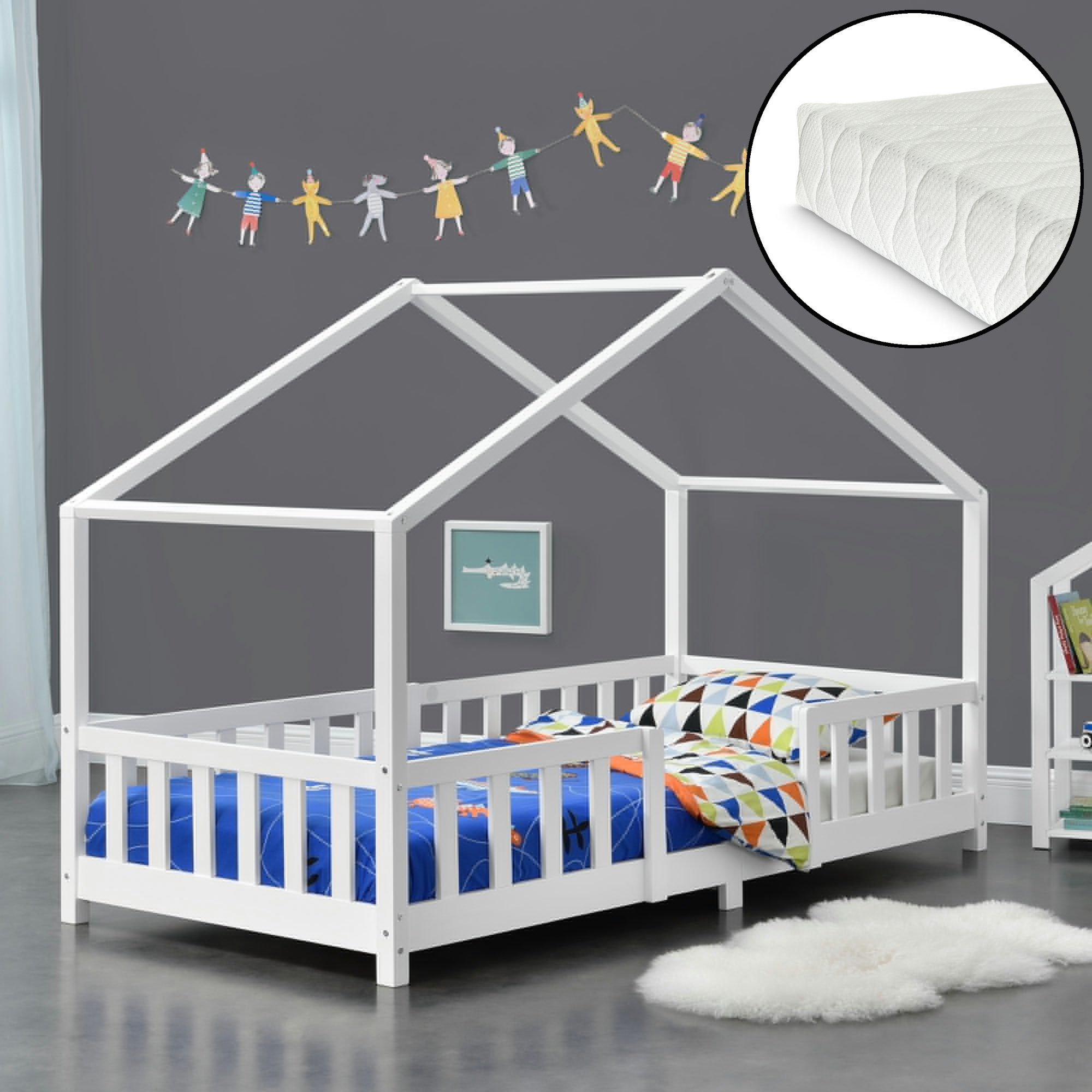 en.casa Kinderbett (Bett und Matratze), »Treviolo« günstig online kaufen