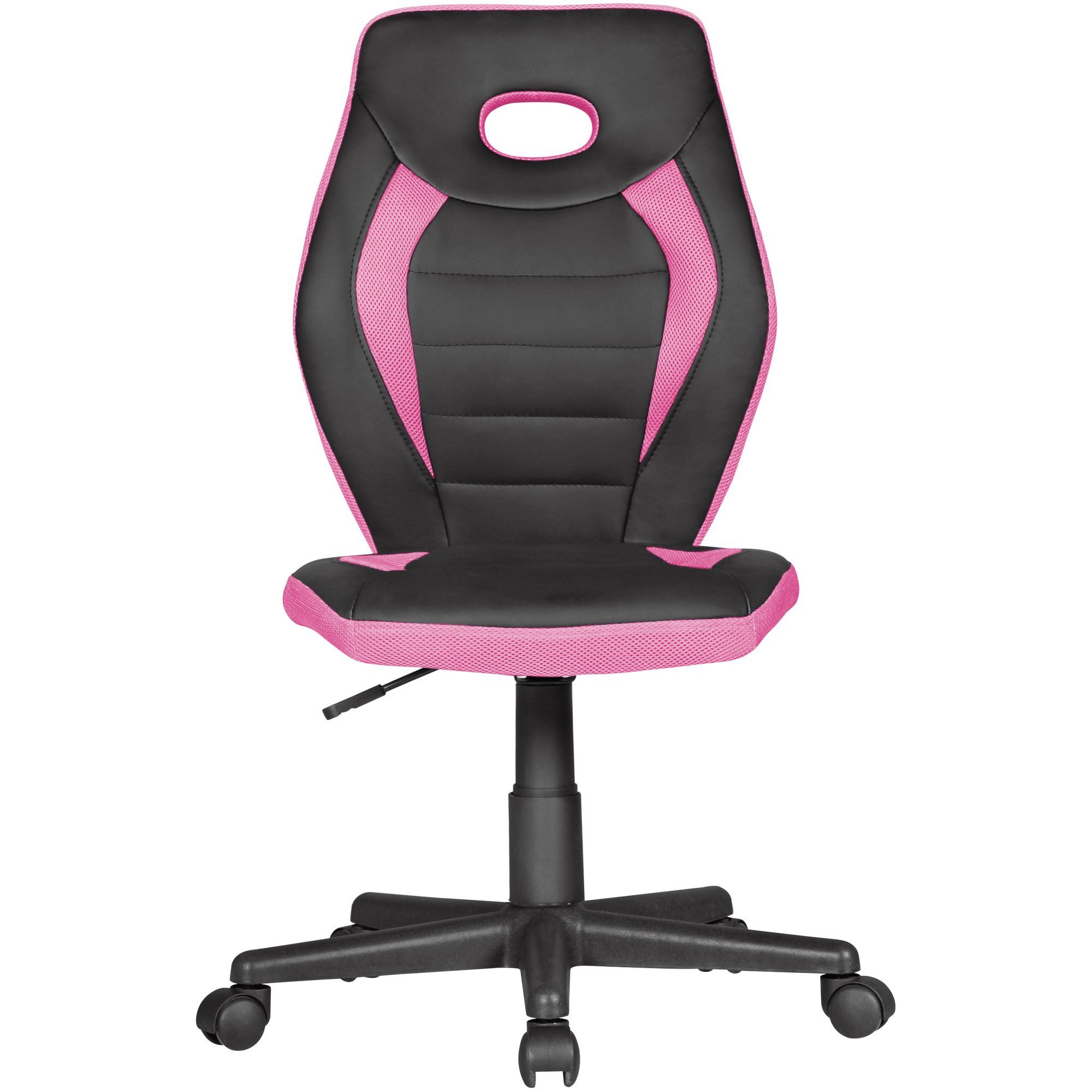 FINEBUY Drehstuhl SuVa14298_1 (Kinderdrehstuhl Schwarz/Pink f. günstig online kaufen