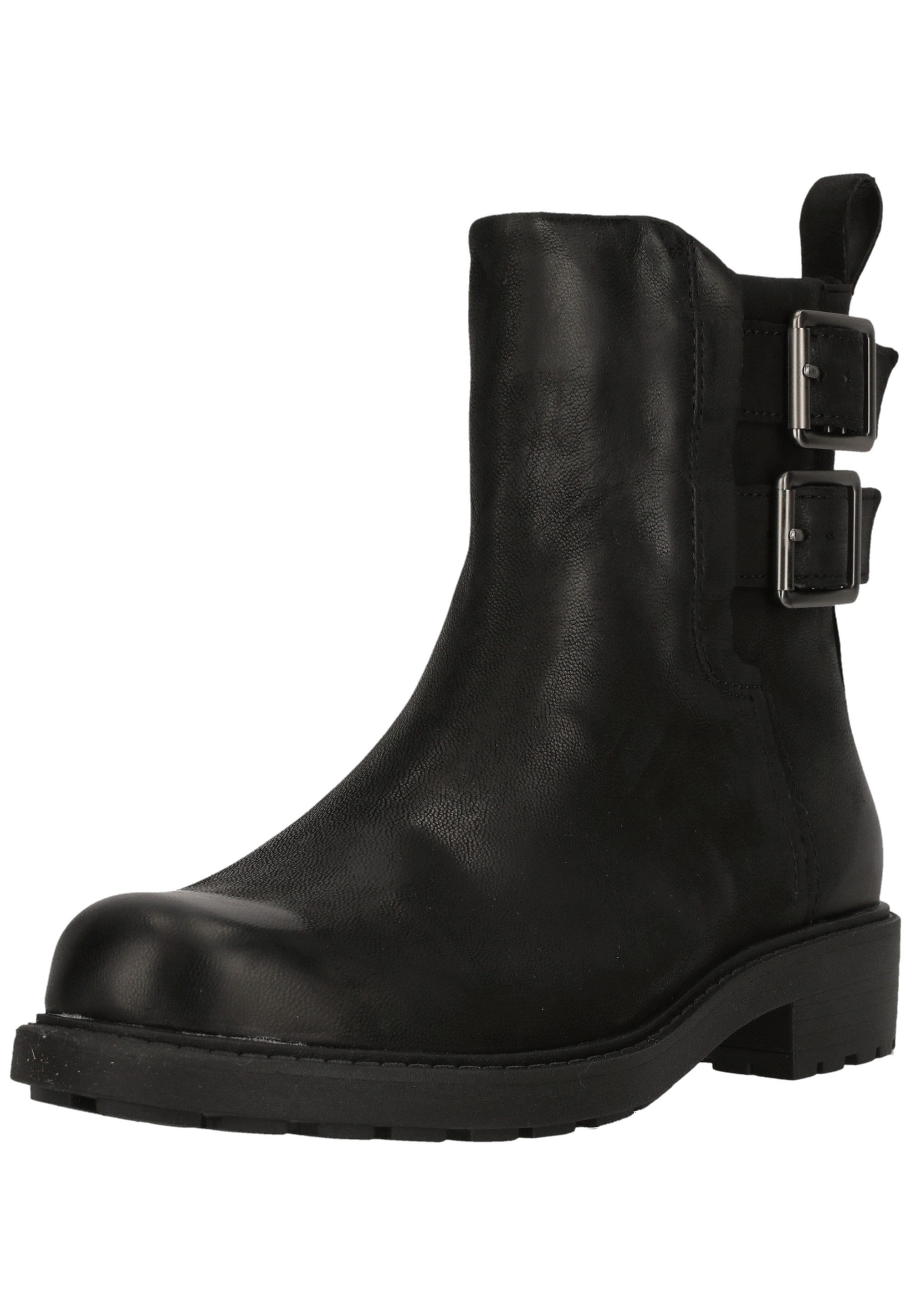 Clarks Orinoco2 Bay Black Leather Schnürschuh mit stilvollen Schnallen