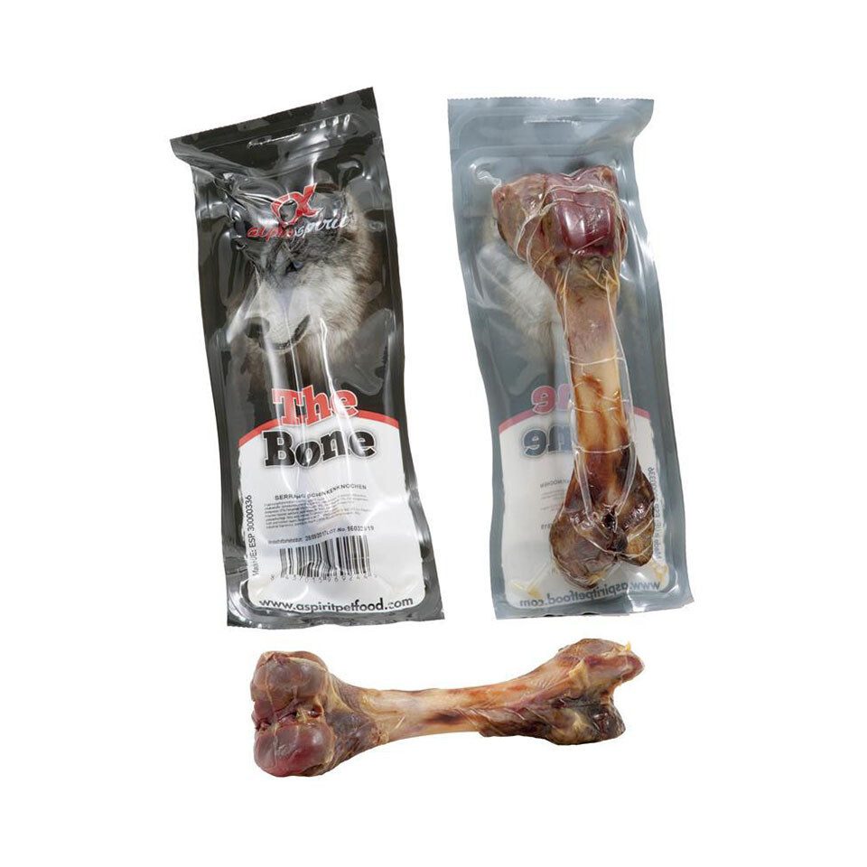 Alpha Spirit The Bone Serrano Schinkenknochen ganz - 15 Stück, Snack für: Hund