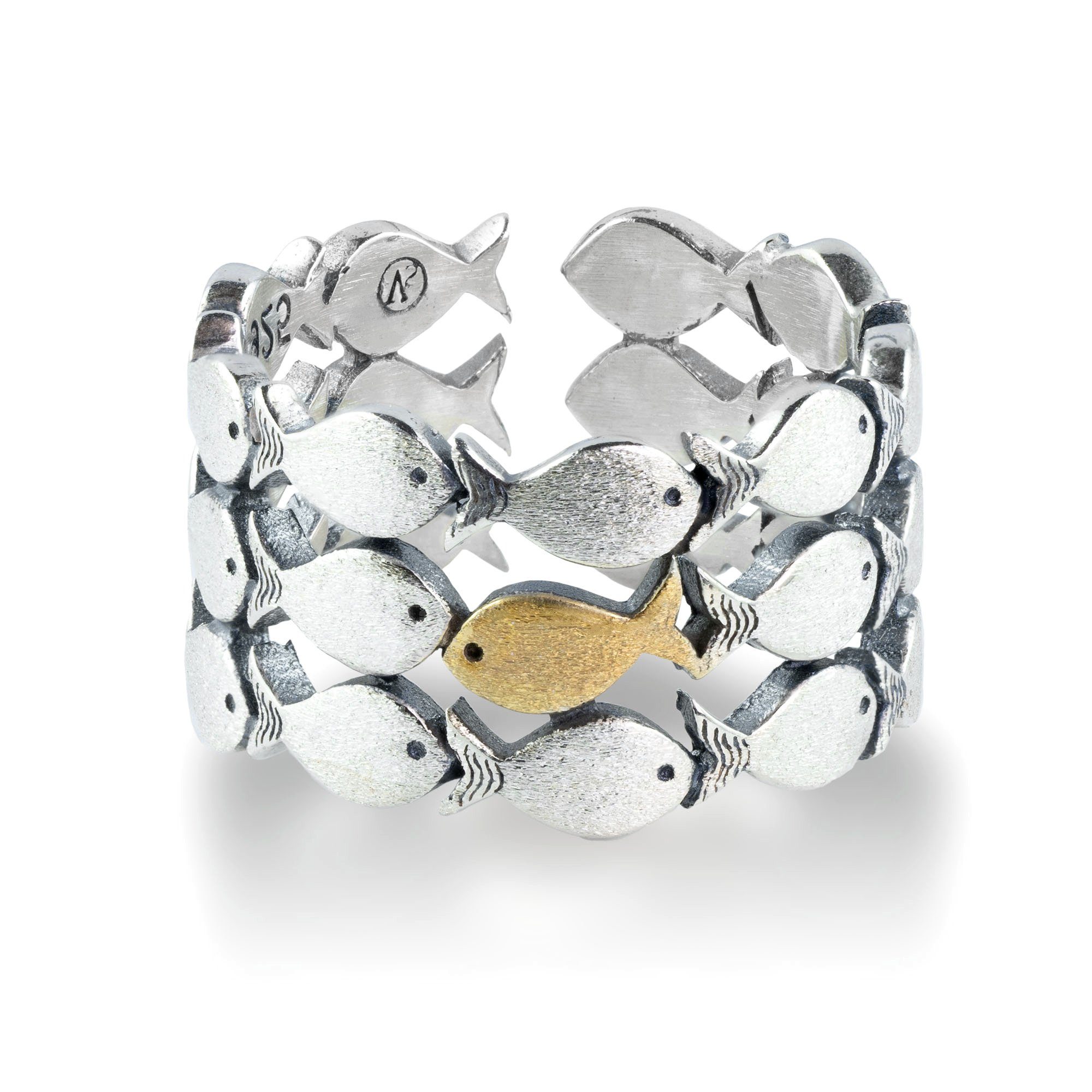 Villa Sorgenfrei Schmuckmanufaktur Silberring Gegen den Strom Ring 925 Silb günstig online kaufen