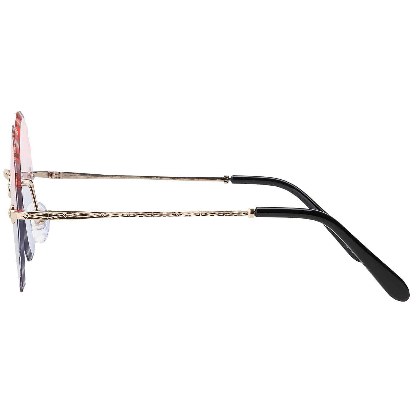 BEZLIT Eyewear Retrosonnenbrille Rund Form Designer Damen Sonnenbrille (1-St) mit bunten Linsen