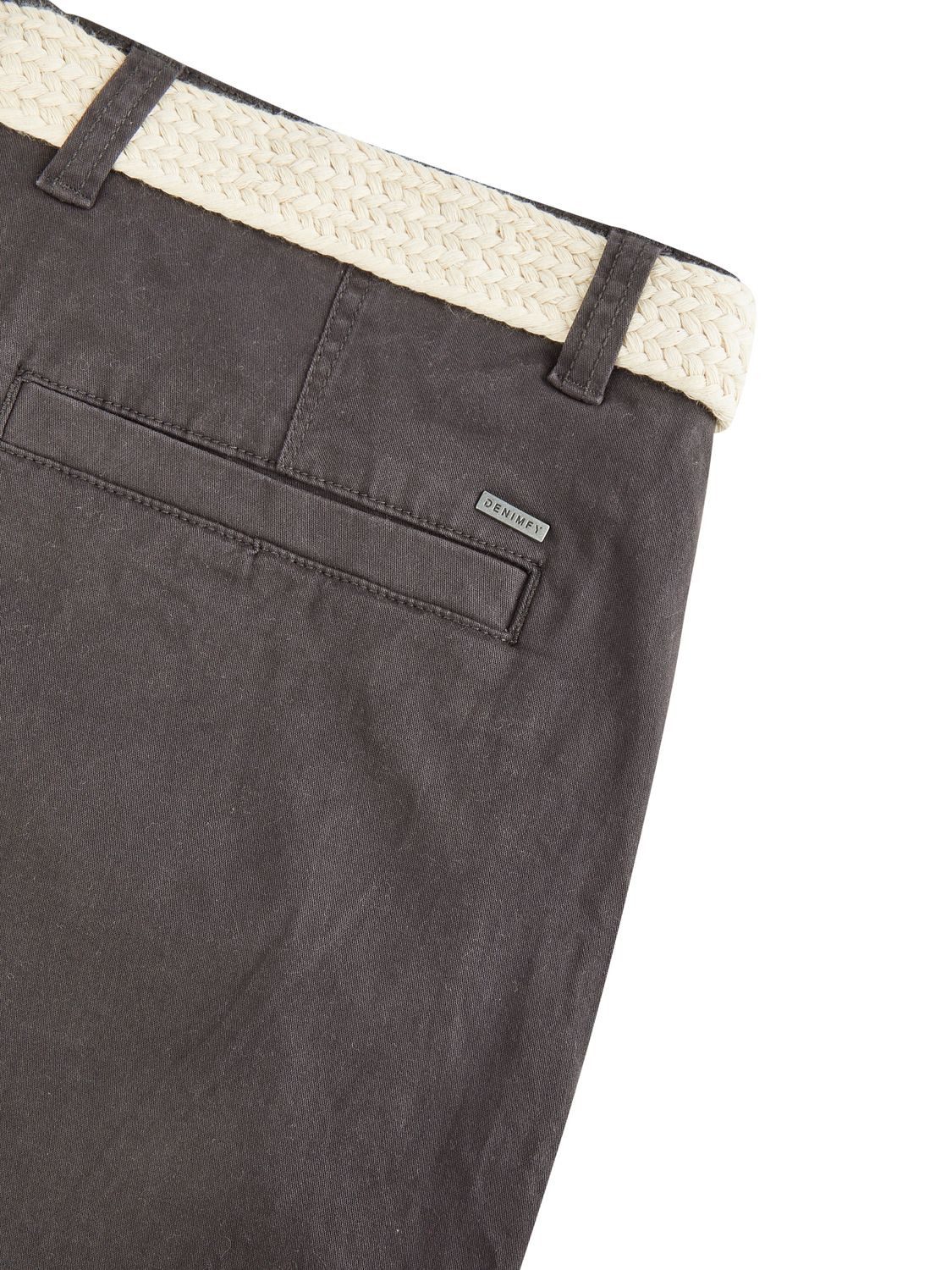 DENIMFY Chinoshorts Herren Chino Shorts DFLio Regular Fit Bermudashorts mit Gürtel – Bild 4 von 4