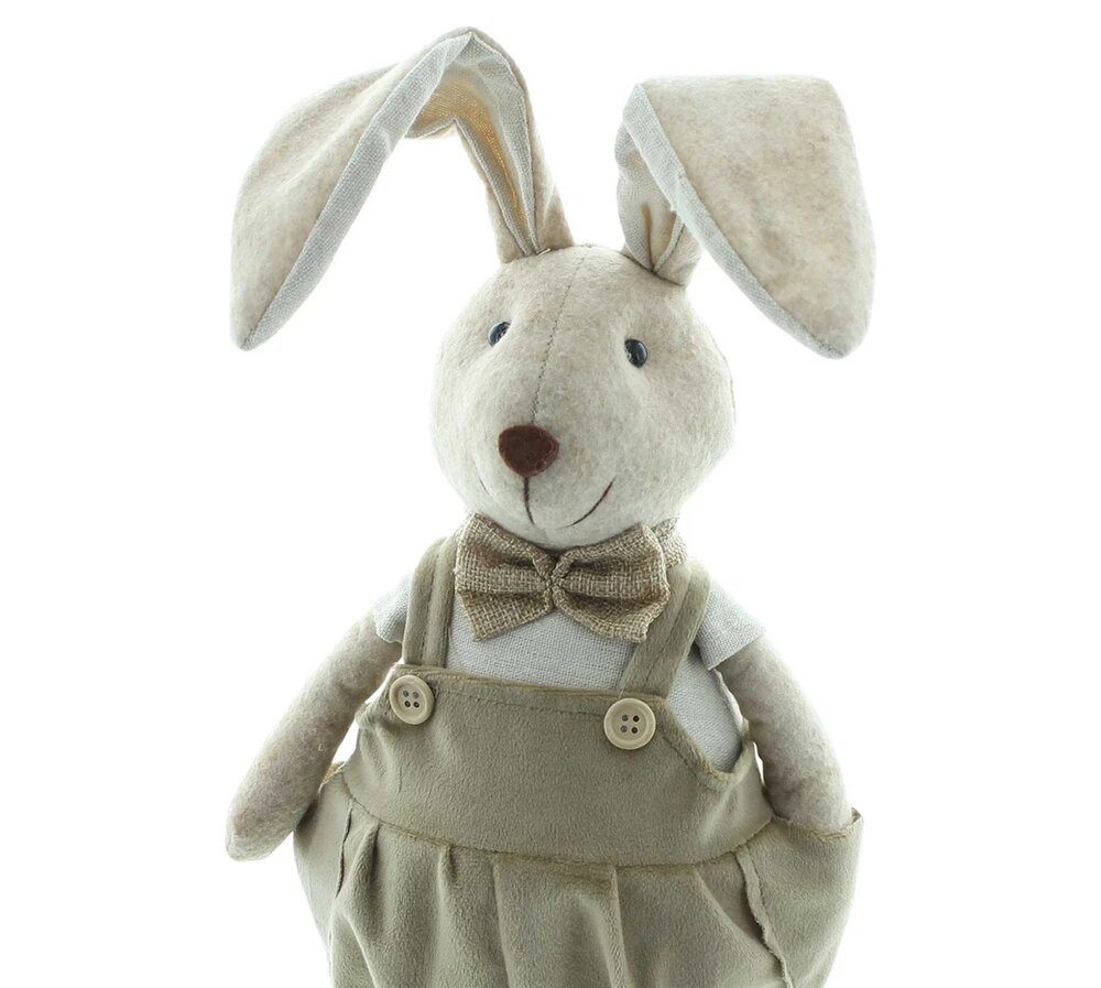 Home-trends24.de Osterfigur Osterhase Hase Osterdeko Textil Deko Osterhase Höhe 46
