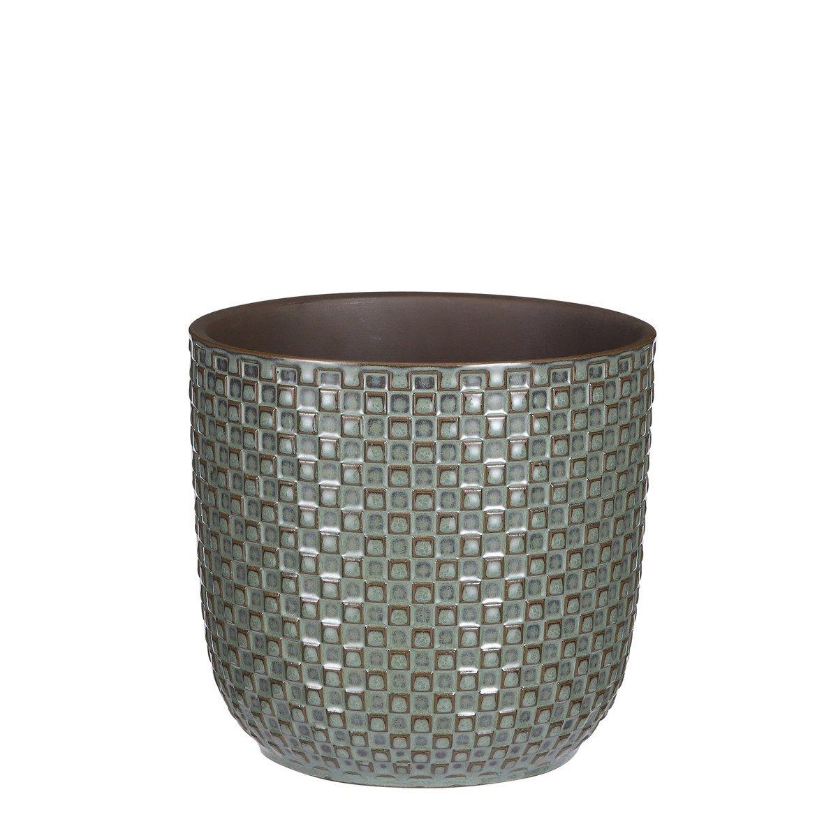 Mica Decorations Blumentopf Mica Decorations Daan Topf rund gruen - h17,5xd19cm