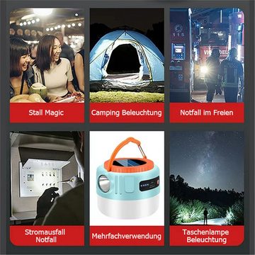 Bifurcation Außen-Tischleuchte Solar-LED-Licht mit Taschenlampe, geeignet für Camping usw., 1 Artikel