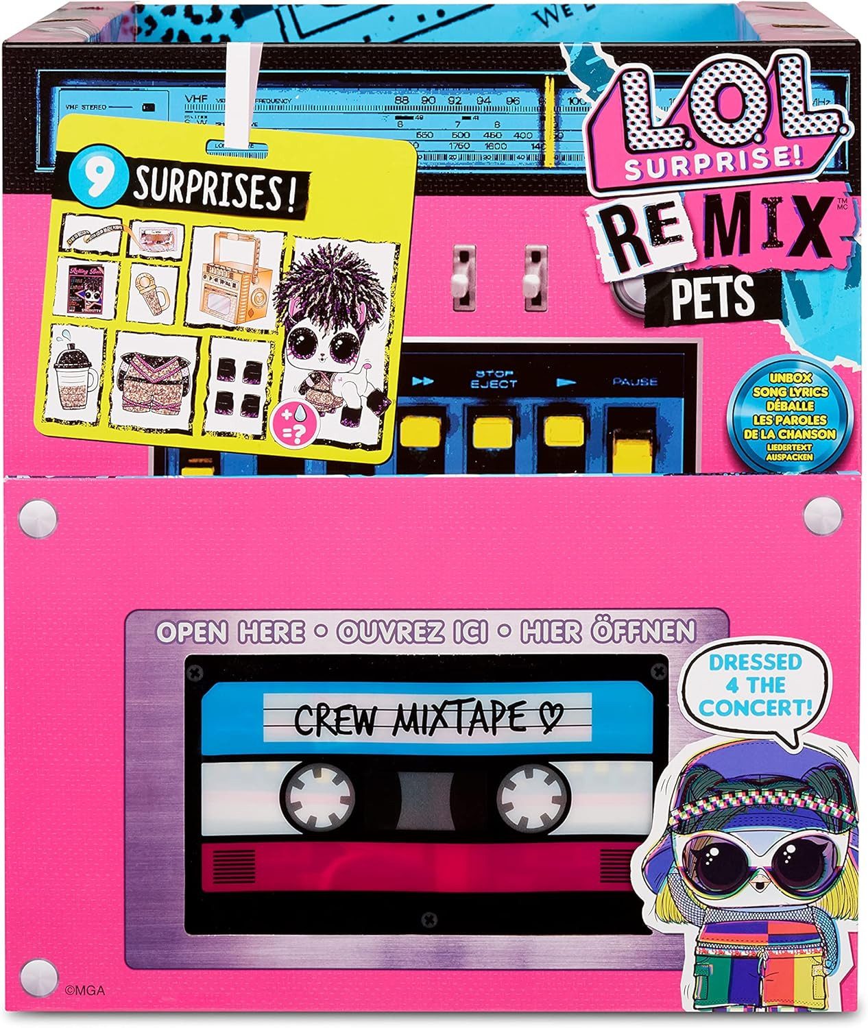 MGA ENTERTAINMENT Spiel L.O.L. Surprise! Sammelpuppe Remix Pets PDQ sortiert