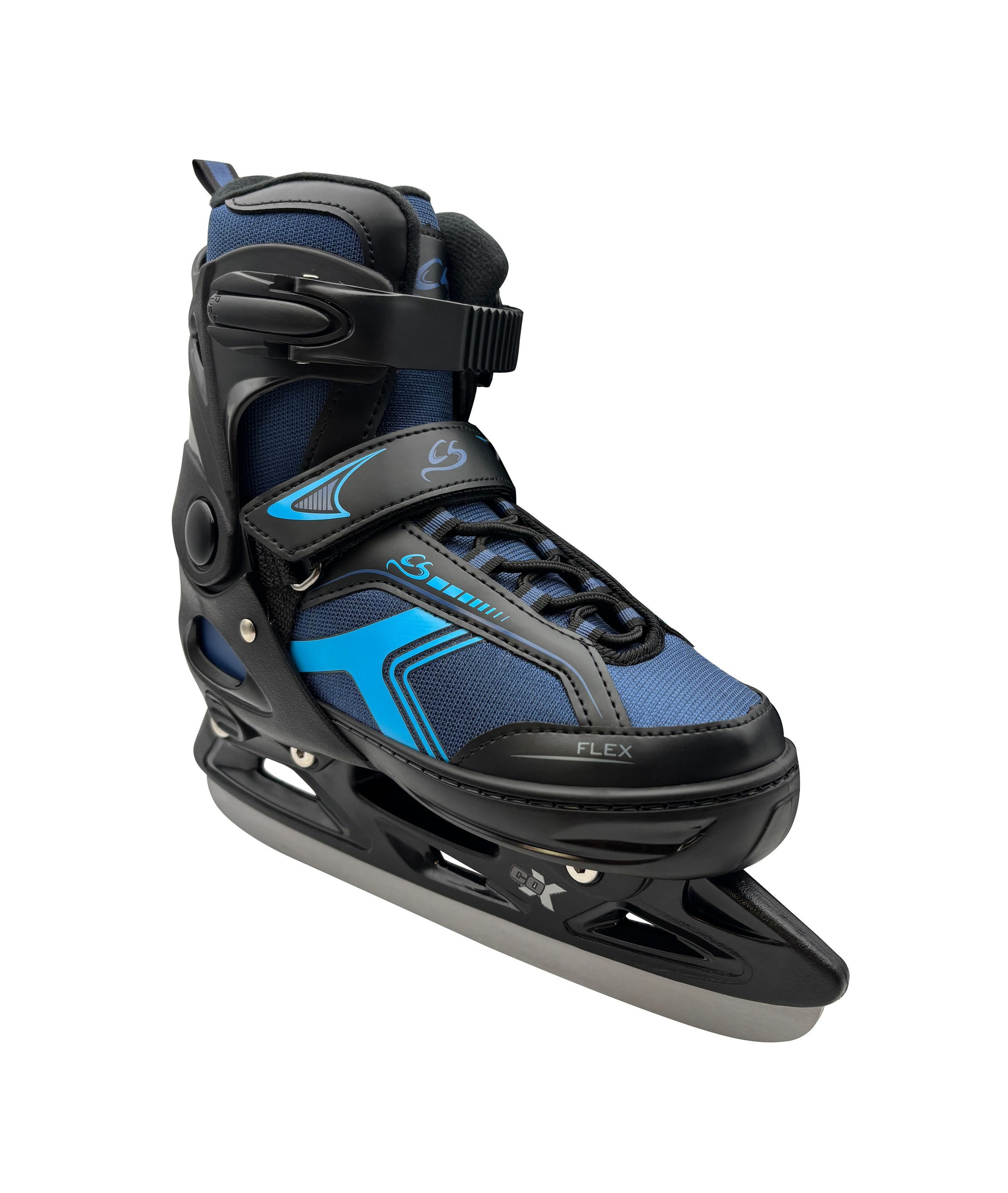 Cox Swain Schlittschuhe POLAR – größenverstellbar, Softboot – Blue – M (37-40), Verstellbare Schlittschuhe mit Edelstahlkufen – Bild 4 von 5