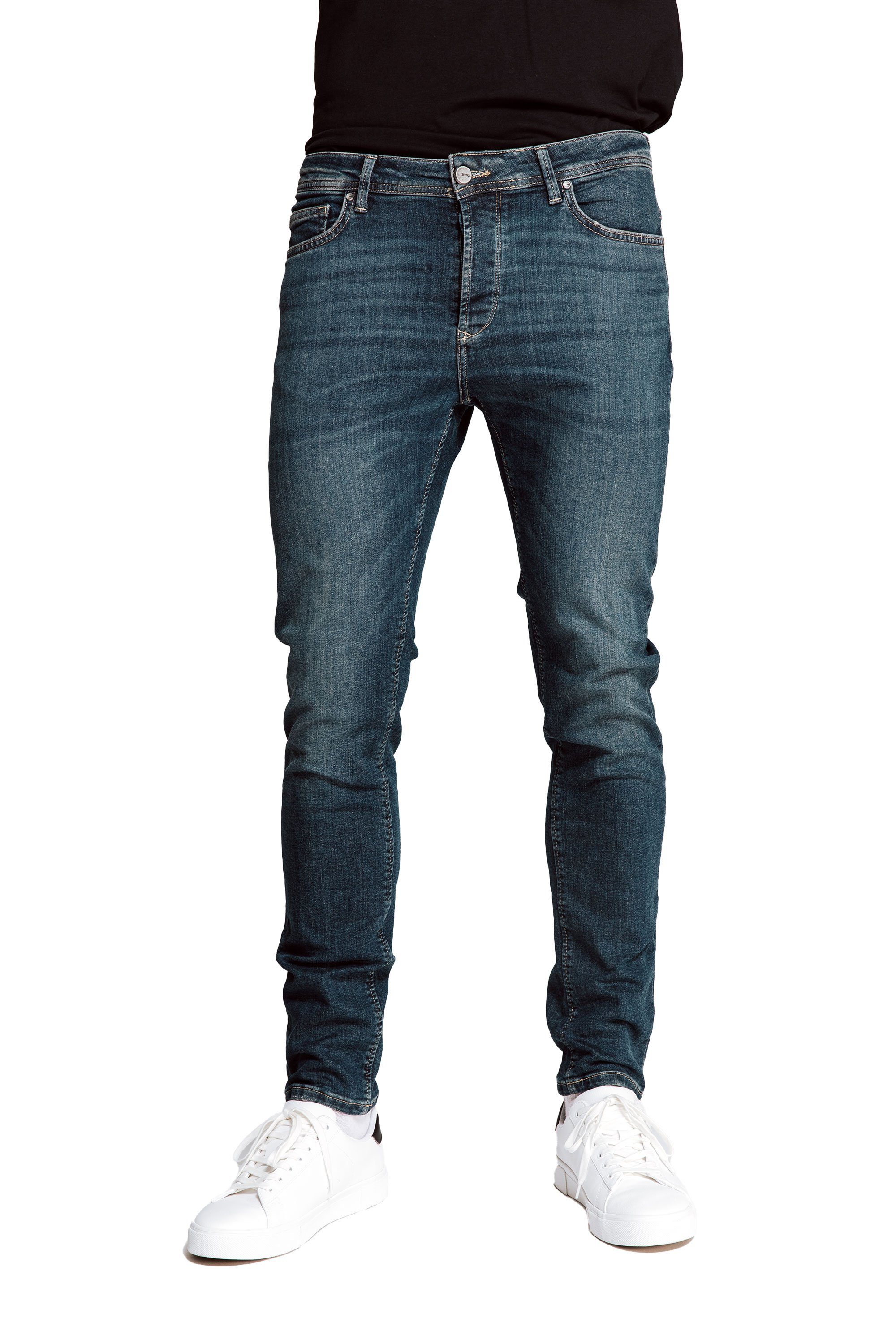 angenehmer Jeans Zhrill LUCAS Blue Tragekomfort 5-Pocket-Jeans