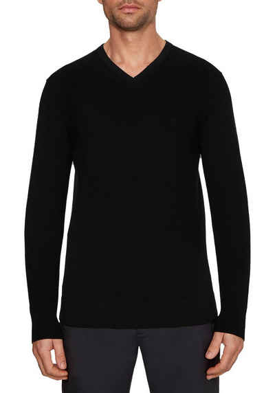 Calvin Klein Вязаные свитера MERINO VNECK SWEATER mit Markenlabel