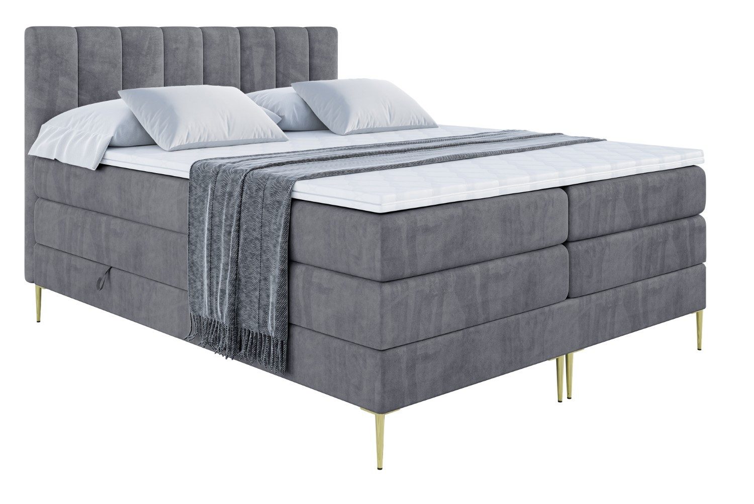 ALTDECOR Boxspringbett OTTA-F KING (Multipocket-Matratze H4, günstig online kaufen