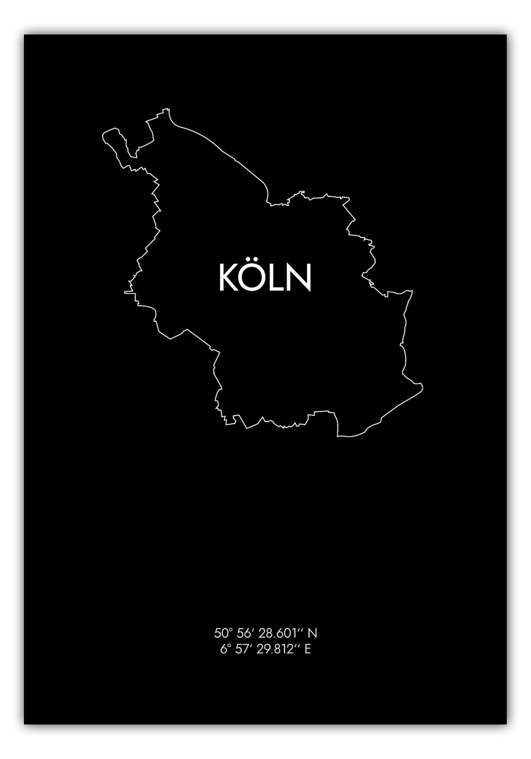 MOTIVISSO Poster Köln Koordinaten #8