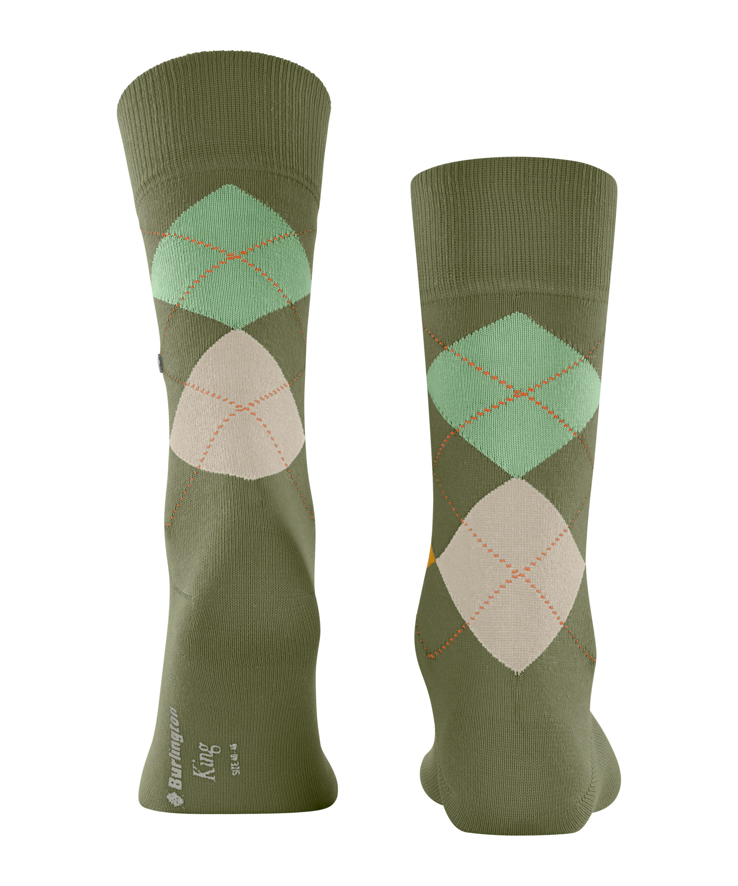 Burlington Socken King Socken mit vierfarbigem Argyle-Muster (1-Paar) mit vierfarbigem Argyle-Muster