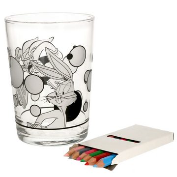 MamboCat Glas 6er Set Bugs Bunny Glas zum Anmalen 350ml - 0168440, Glas