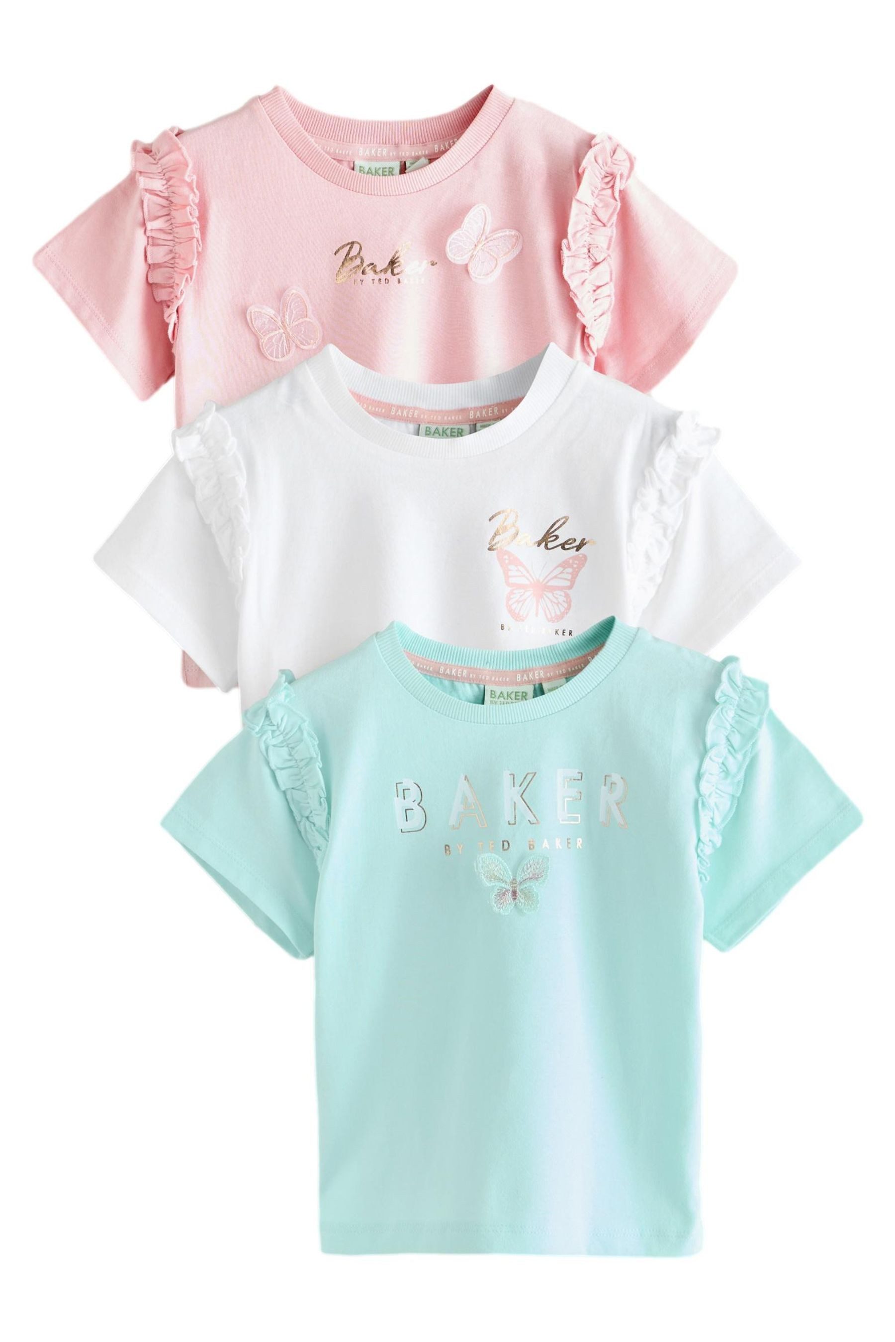 T-Shirt Baker By Ted Baker T-Shirts mit Rüschen, 3er-Pack