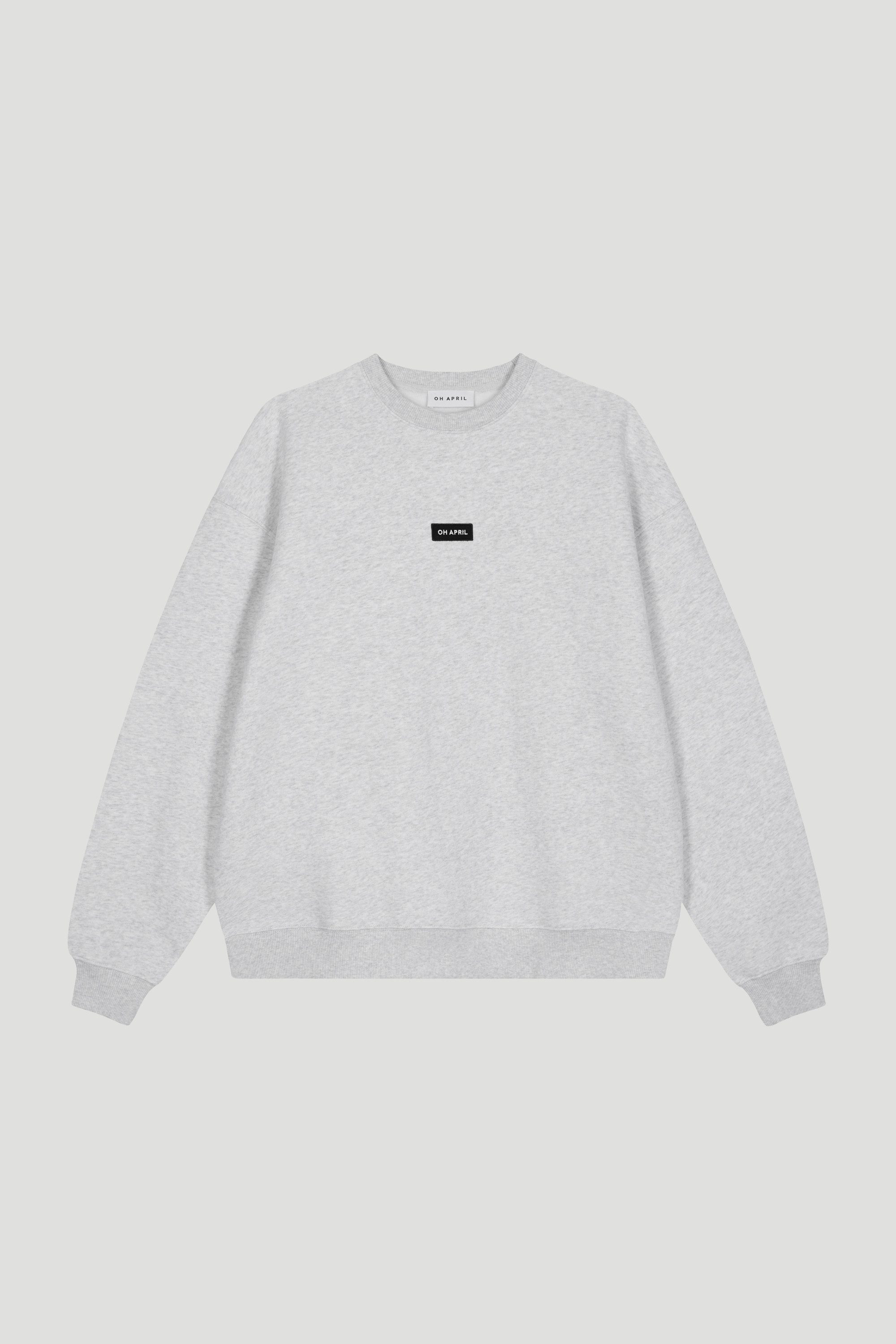OH APRIL Rundhalspullover Oversized Sweater Grey günstig online kaufen