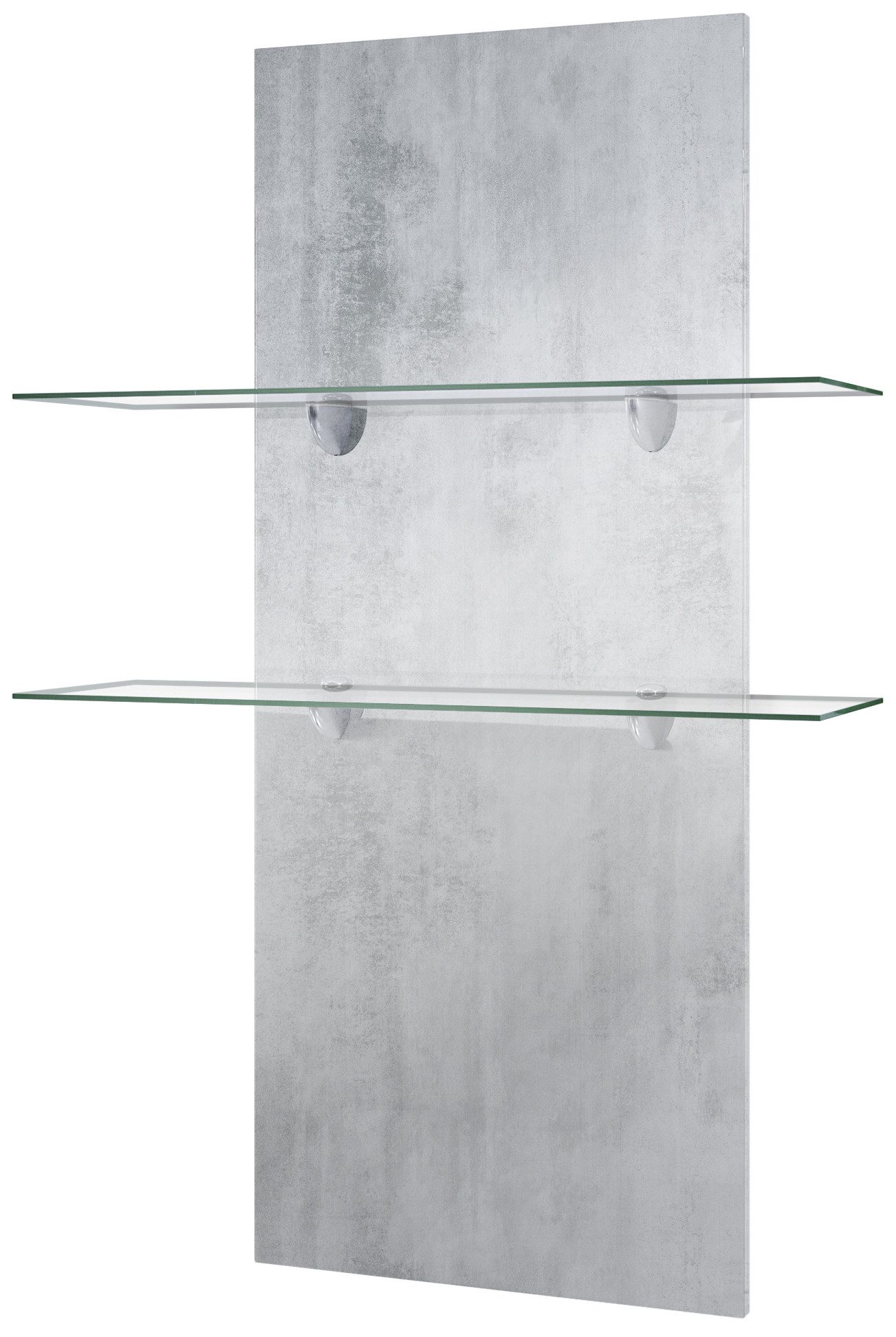 Vladon Wandregal Faro, Wandpaneel, Beton Oxid Optik - (70 x 110 x 21)