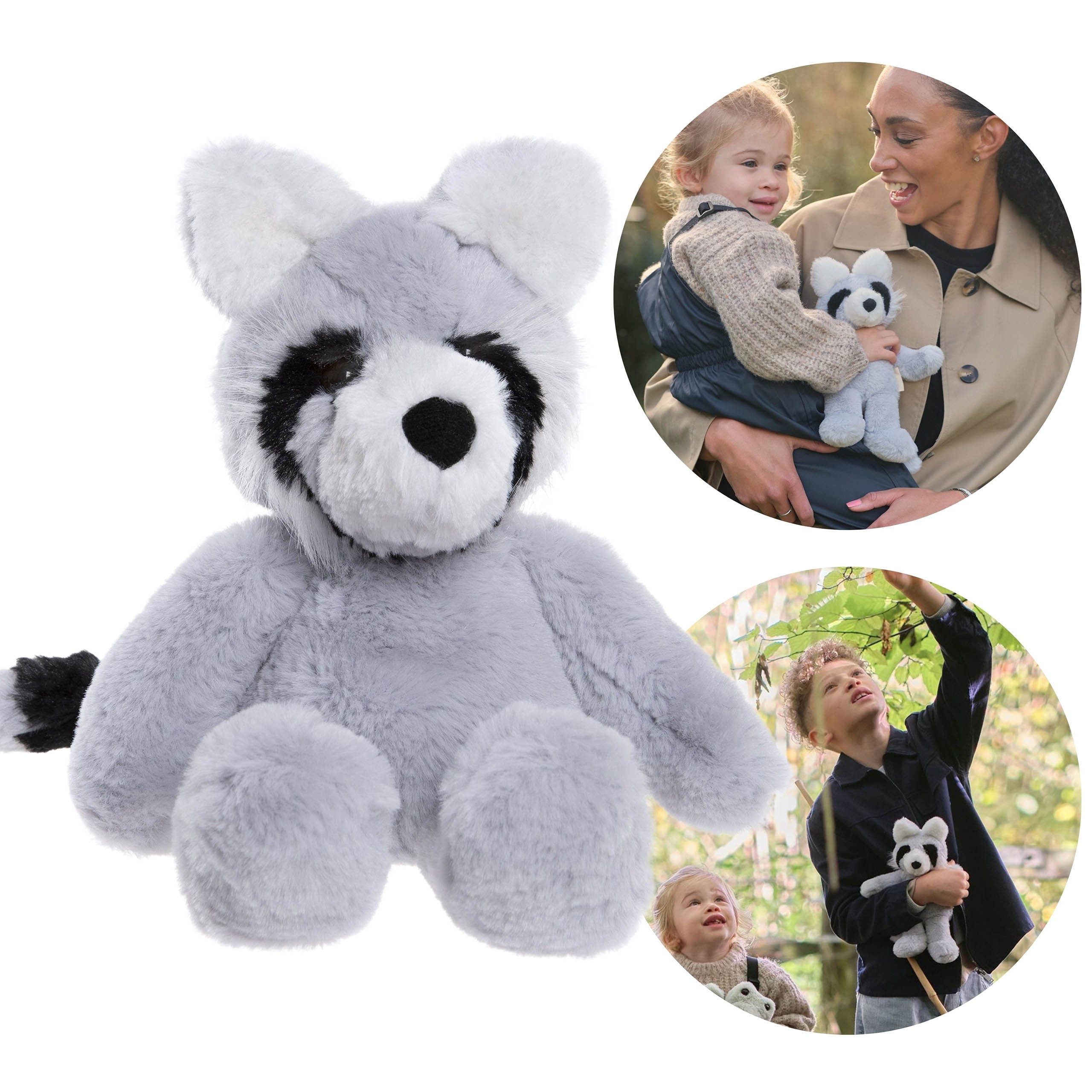 Kuscheltier Charlie Bears, Maskottchen Riley, der Waschbär, der Bear&Me-Serie 24cm