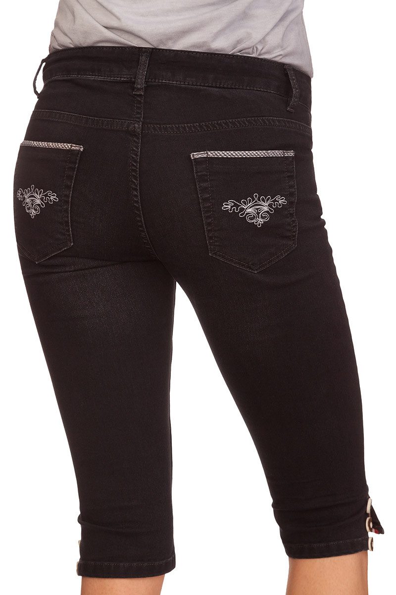 Almgwand Trachtenjeans Trachtenjeans Damen - MANDLING - hellblau, schwarz