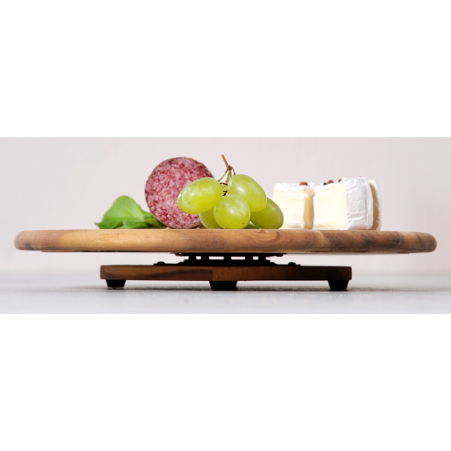 Kesper Frühstücksbrett 3 Stück Dreh- und Servierplatte, Akazienholz - Ø 40 cm, Holz, (3-St), 360° drehbar