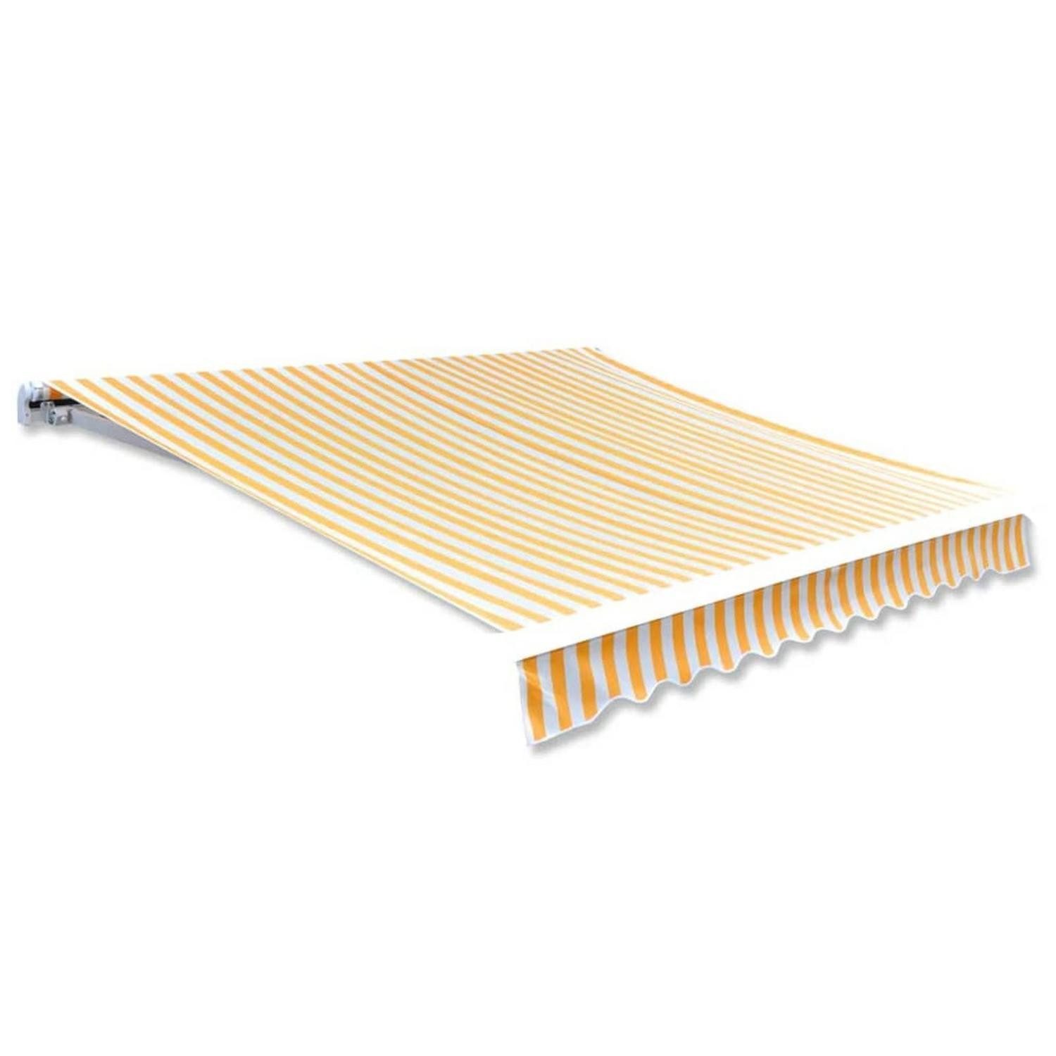 LuxusKollektion Markise Markisenbespannung 6x3m Gelb-Weiß (1-St)