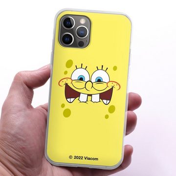 DeinDesign Handyhülle Spongebob Schwammkopf Offizielles Lizenzprodukt Kindheit, Apple iPhone 12 Pro Max Silikon Hülle Bumper Case Handy Schutzhülle