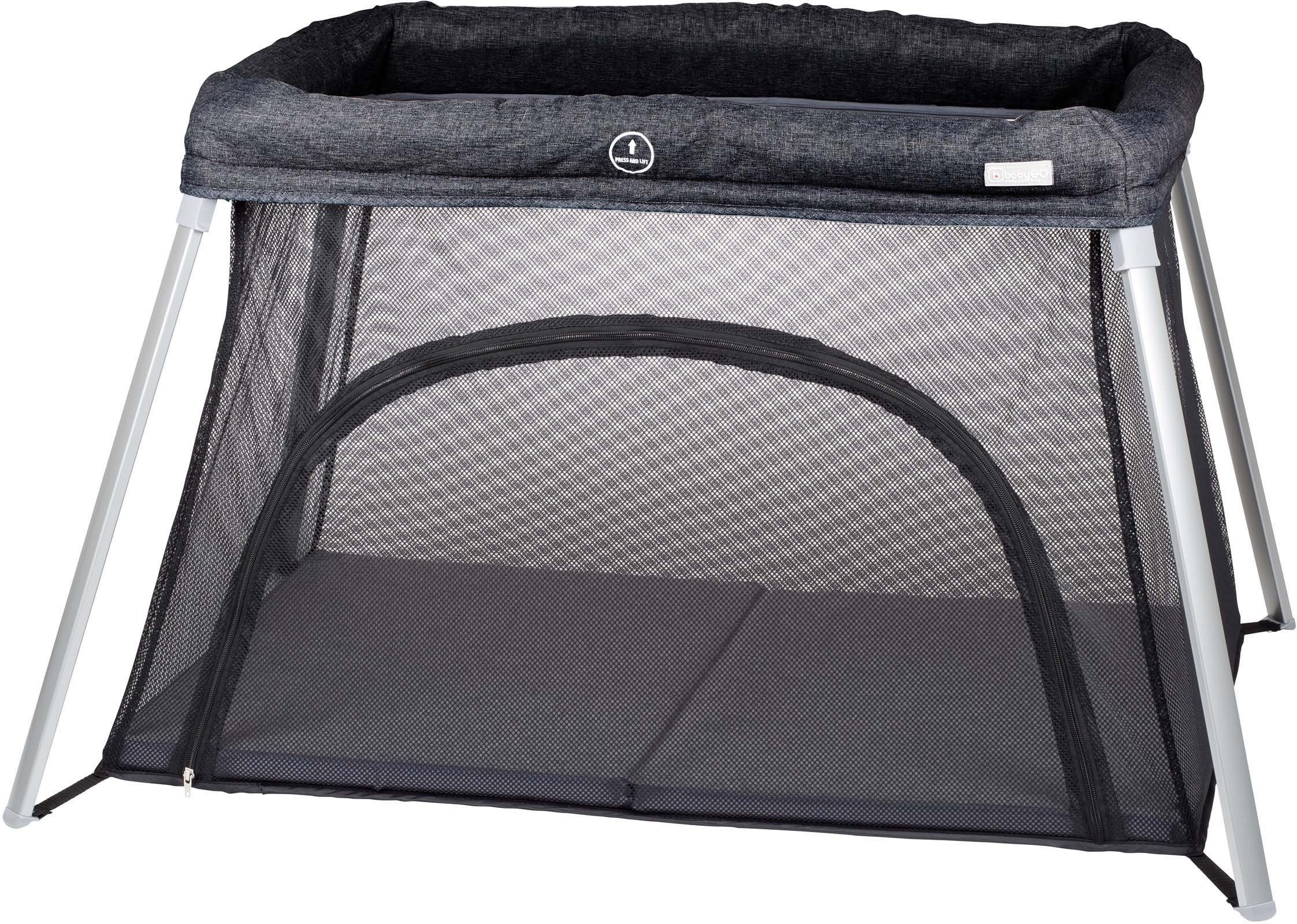 BabyGo Baby-Reisebett Dreams II, black, faltbar