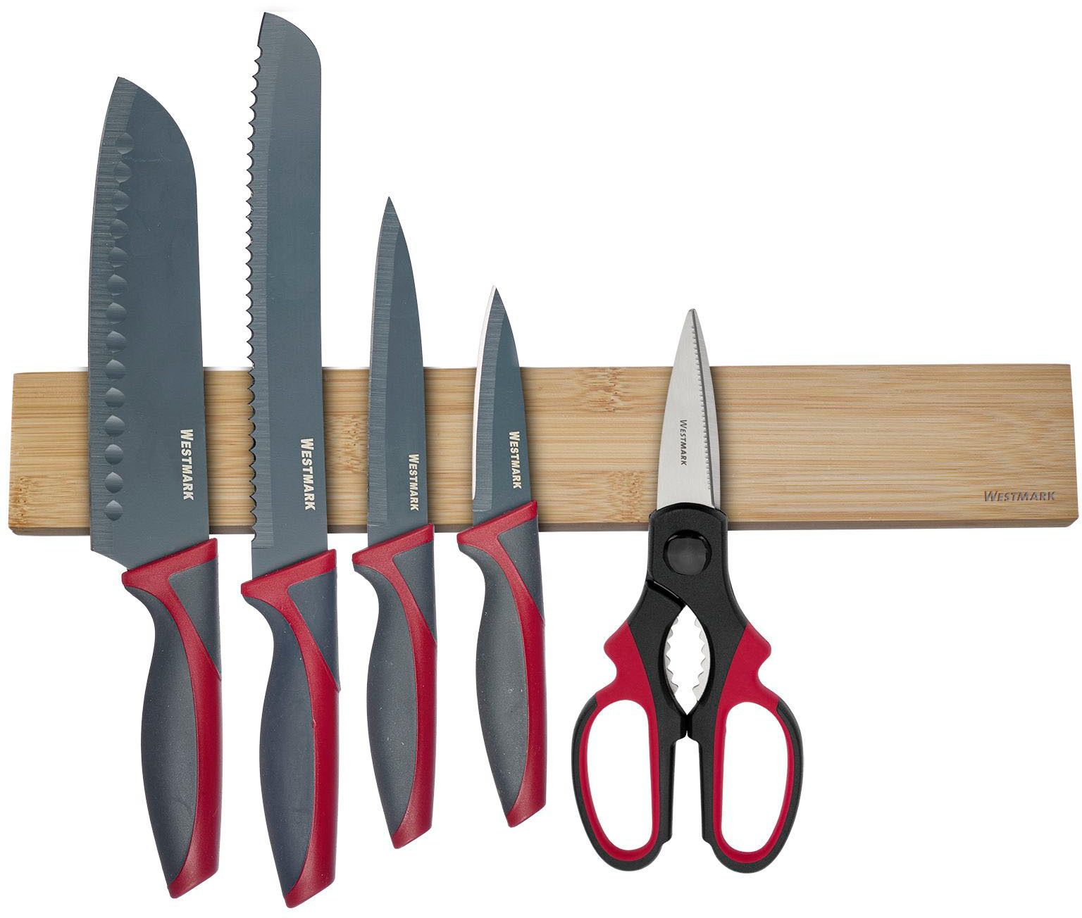 WESTMARK Wand-Magnet Messer-Leiste Nature (1tlg), Holzoptik, magnetisch – Bild 5 von 5