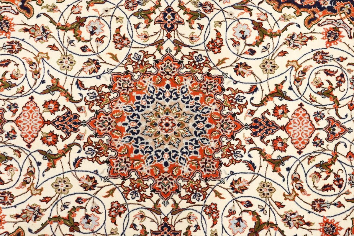 rechteckig, Orientteppich 126x203 Trading, Orientteppich, Nain 6 Höhe: Handgeknüpfter Seidenkette Isfahan mm