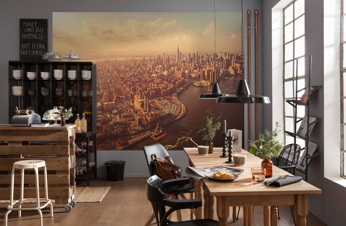Komar Fototapete »Manhattan«, glatt, bedruckt, Stadt, Kunst, (Set), ausgezeichnet lichtbeständig-HomeTrends