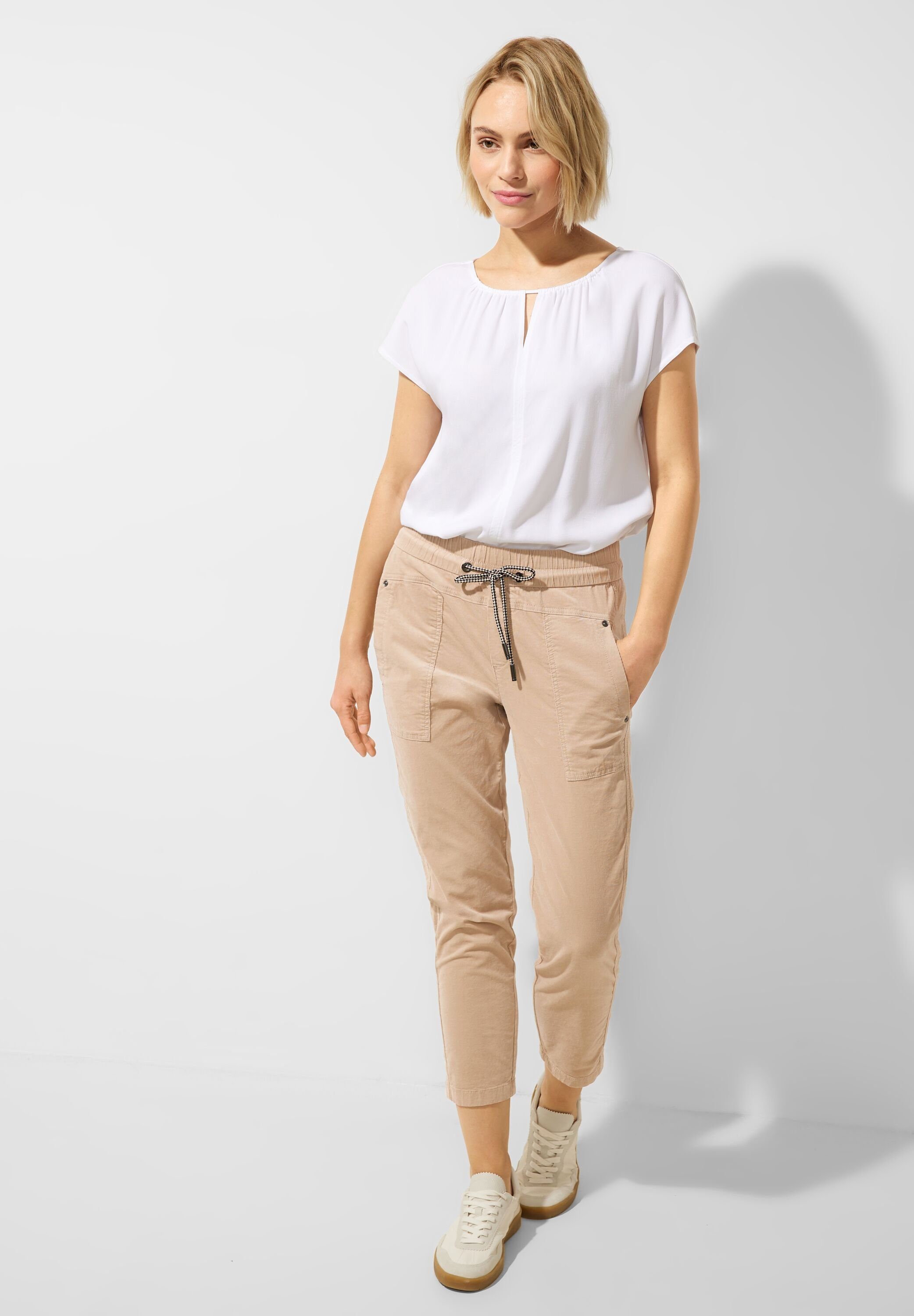 STREET ONE Cordhose in Unifarbe