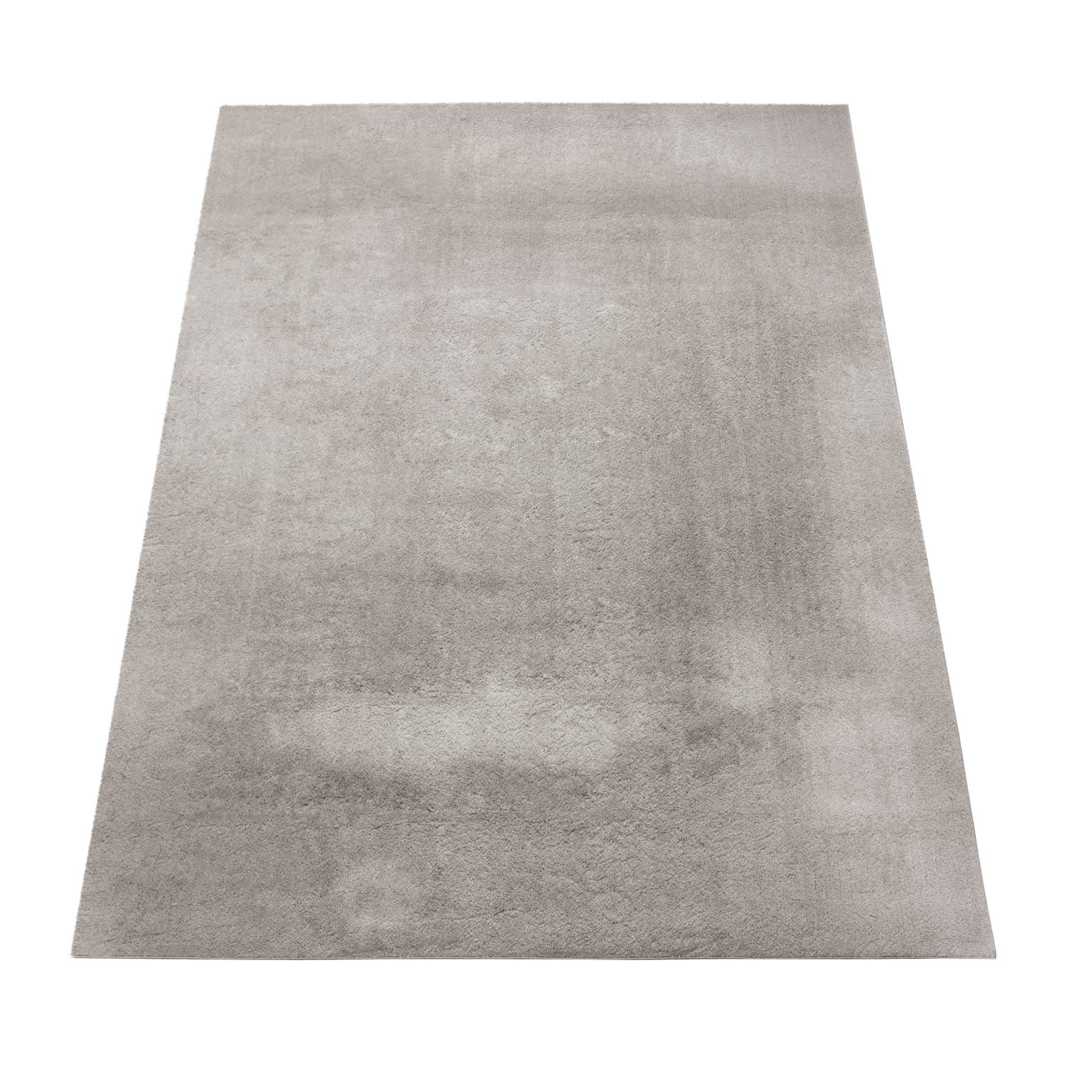 KADIMA DESIGN Teppich waschbar Unifarben Wohnzimmer schmutzabweisend Teppich Kurzflor, Quadrat, Höhe: 14 mm, Florhöhe: 10 mm, 100% Polyester, Quadrat, 200Scm, Grau