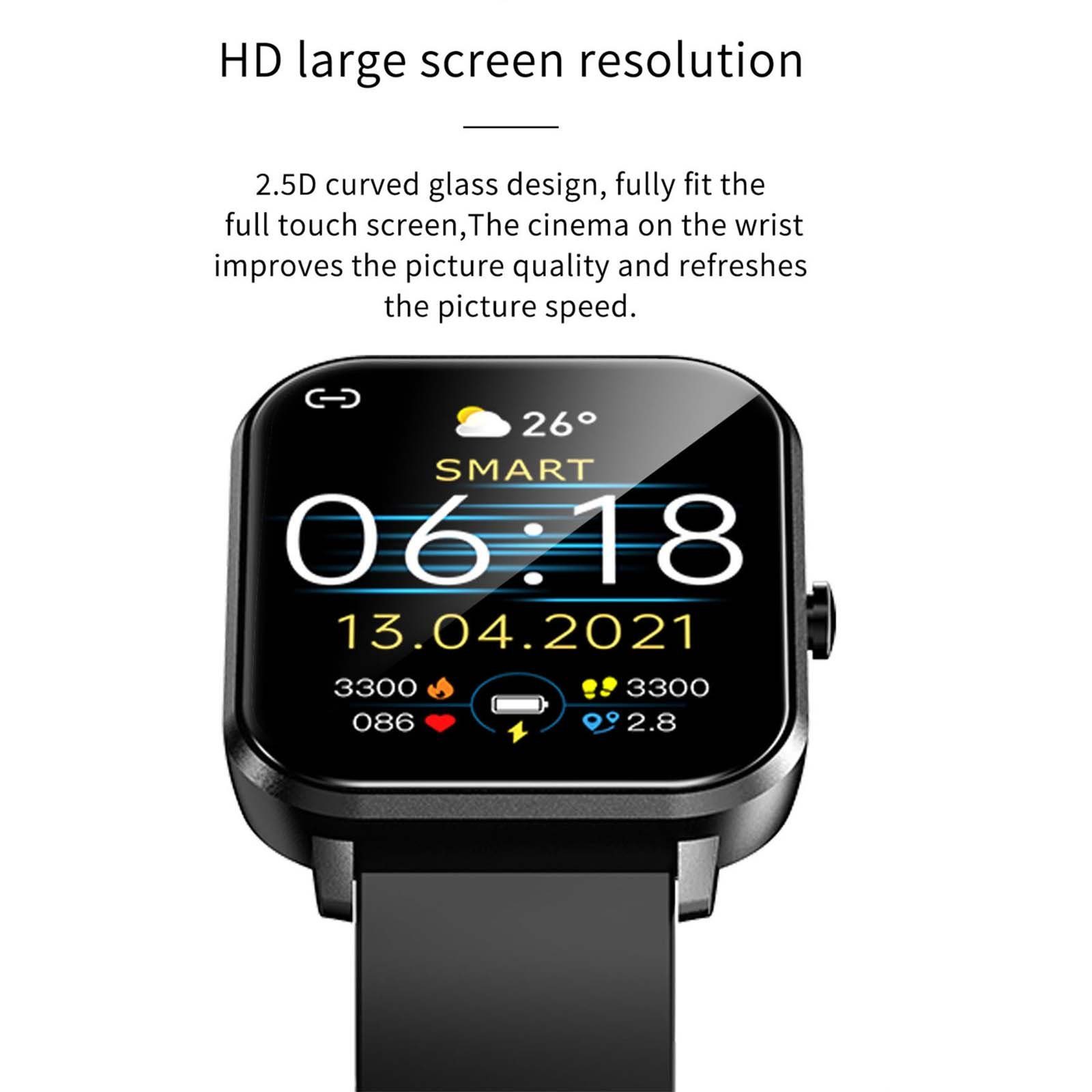 Funktionen Zoll, RIVERSONG Motive Sportmodi Smart IOS) Pro Watch trackbar, cm/1,69 3 Anrufwiedergabe, mit 1-tlg., (4,29 Sparset, Fitnesstracker Android viele viele einstellbar, Herzfrequenzmesser Smartwatch