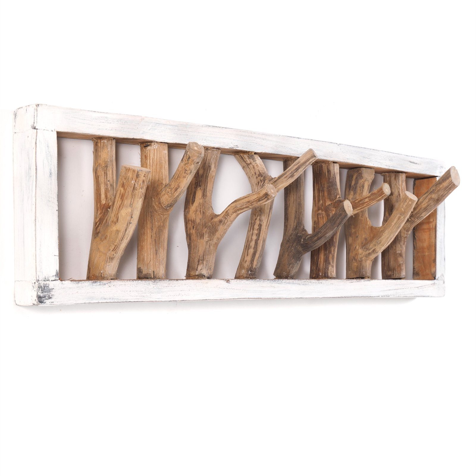 DESIGN DELIGHTS Wandgarderobe WANDGARDEROBE TREIBHOLZ UNIKAT, günstig online kaufen