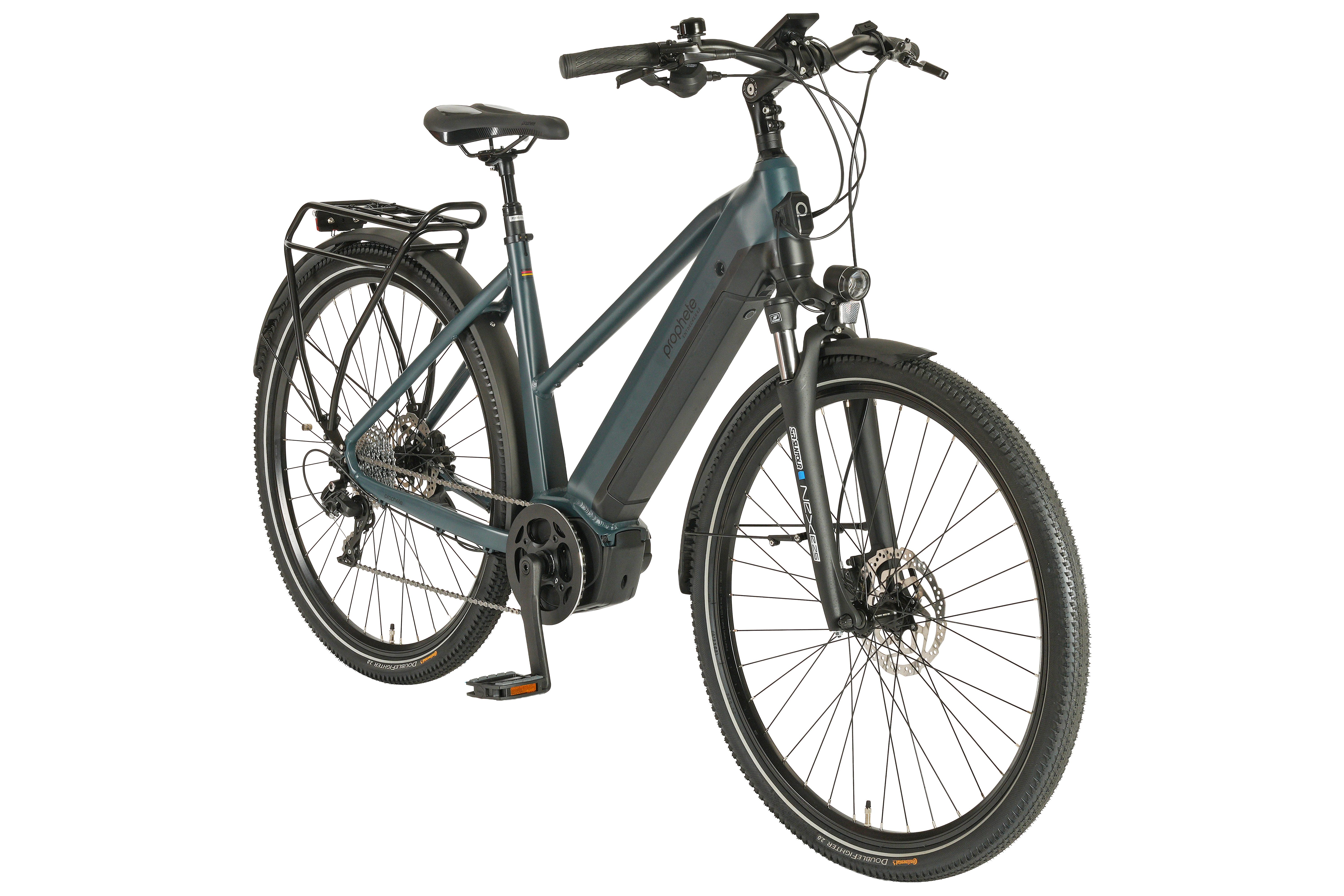Prophete E-Bike Trekkingrad Entdecker 4.8, 10 Gang microSHIFT XLE Schaltwerk, Kettenschaltung, Mittelmotor, 540 Wh