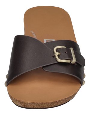 Fitflop iQUSHION ADJUSTABLE BUCKLE LEATHER SLIDERS Zehentrenner Chocolate