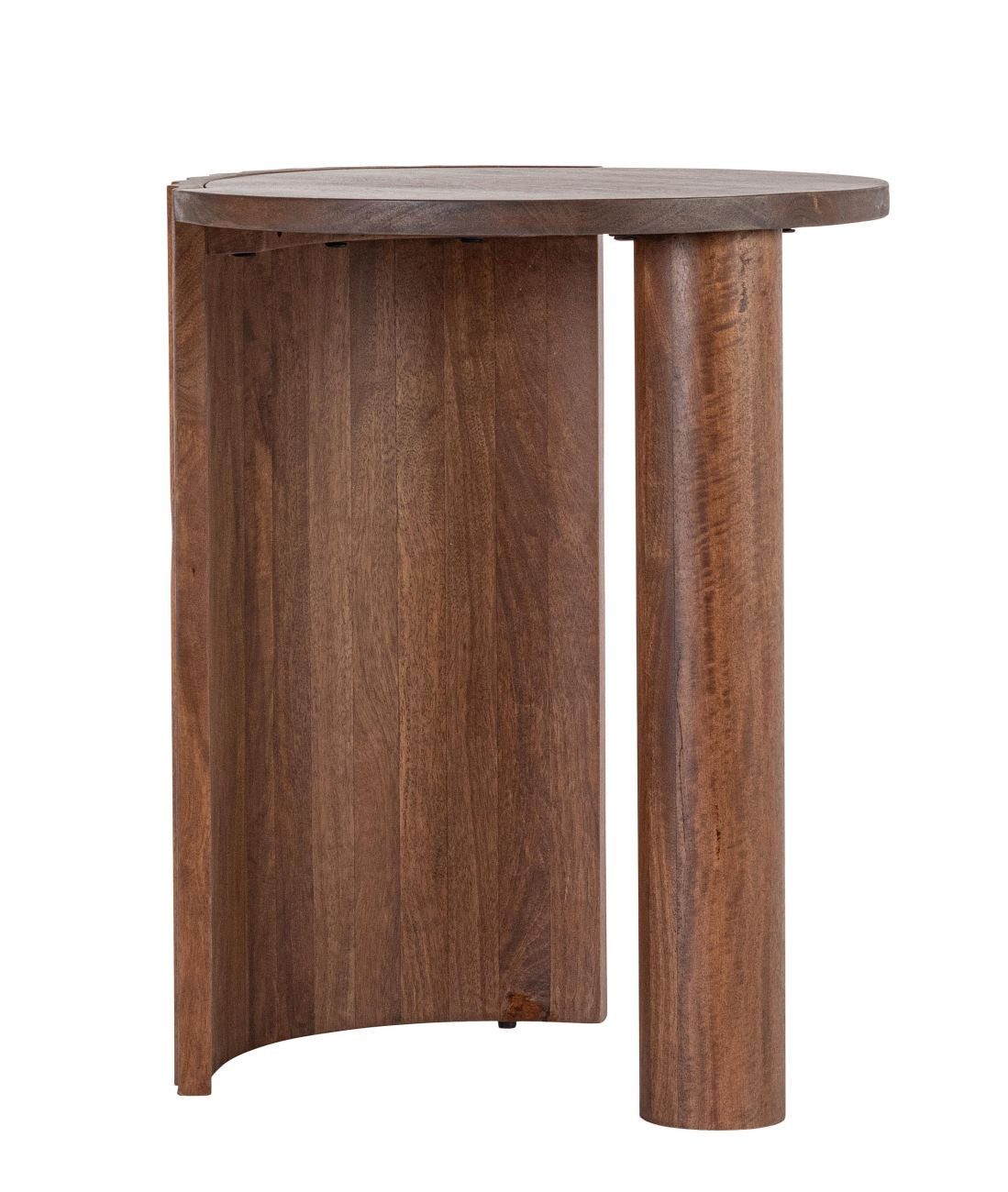 Feeling4Home Couchtisch Orissa aus Mangoholz Ø 50 cm, Braun