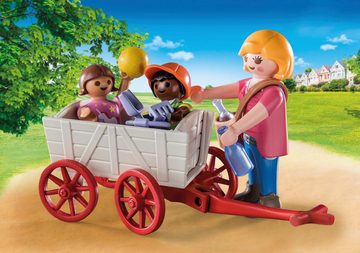 Playmobil® Konstruktions-Spielset Starter Pack, Erzieherin mit Bollerwagen (71258), City Life, (25 St), Made in Europe