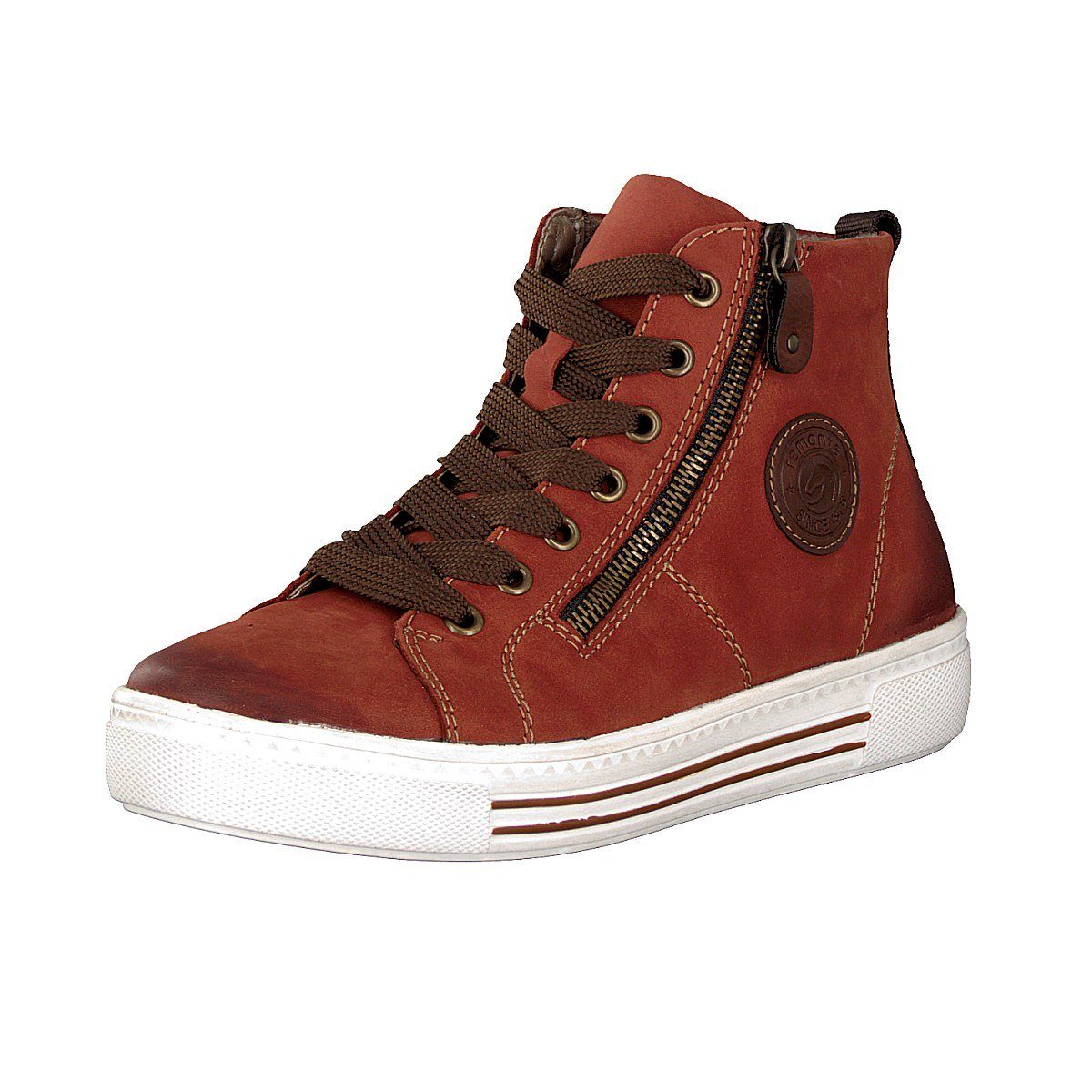 Remonte Damen Schnürboot rot Sneaker