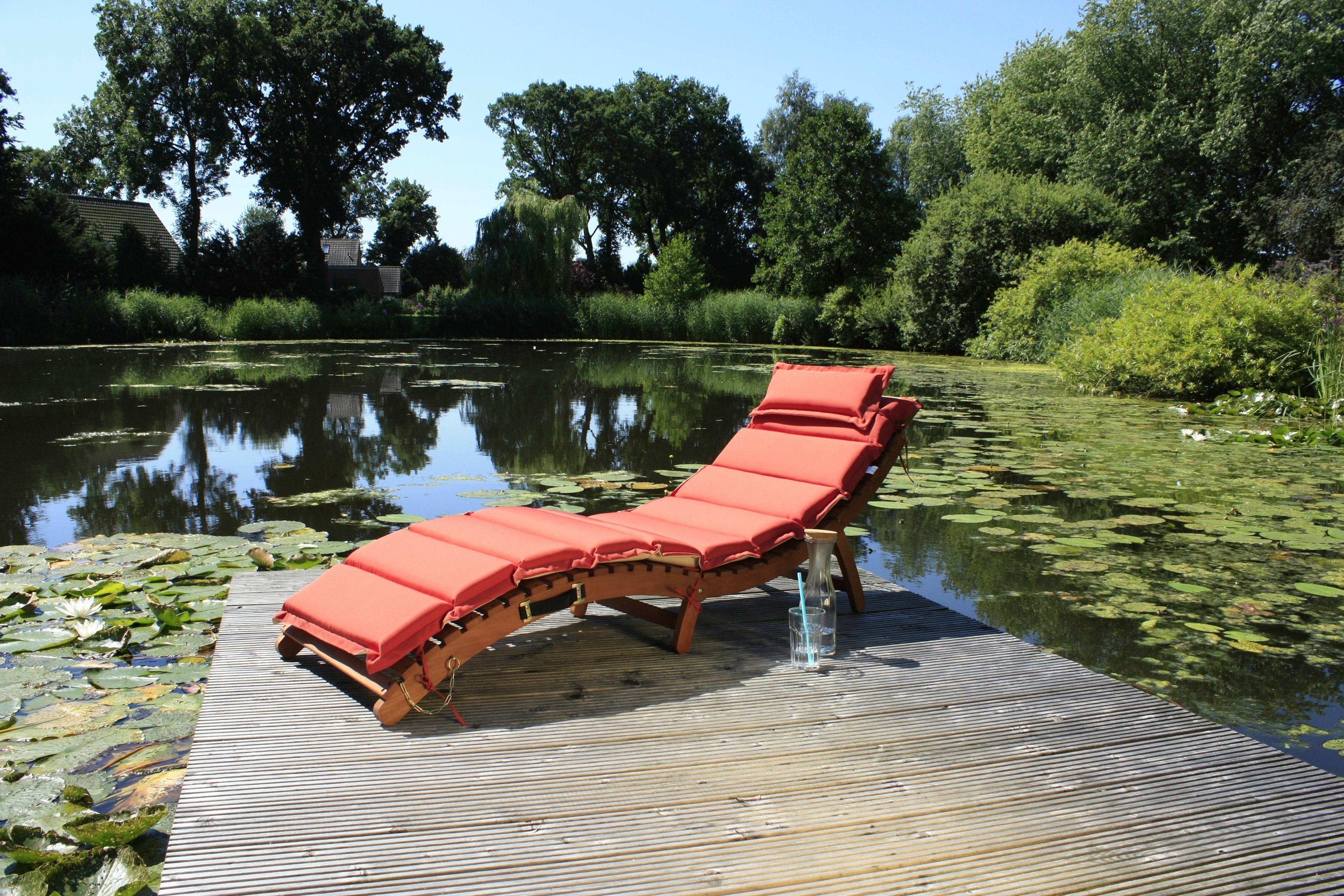 Garden Pleasure Gartenliege NASSAU, mit Wendeauflage